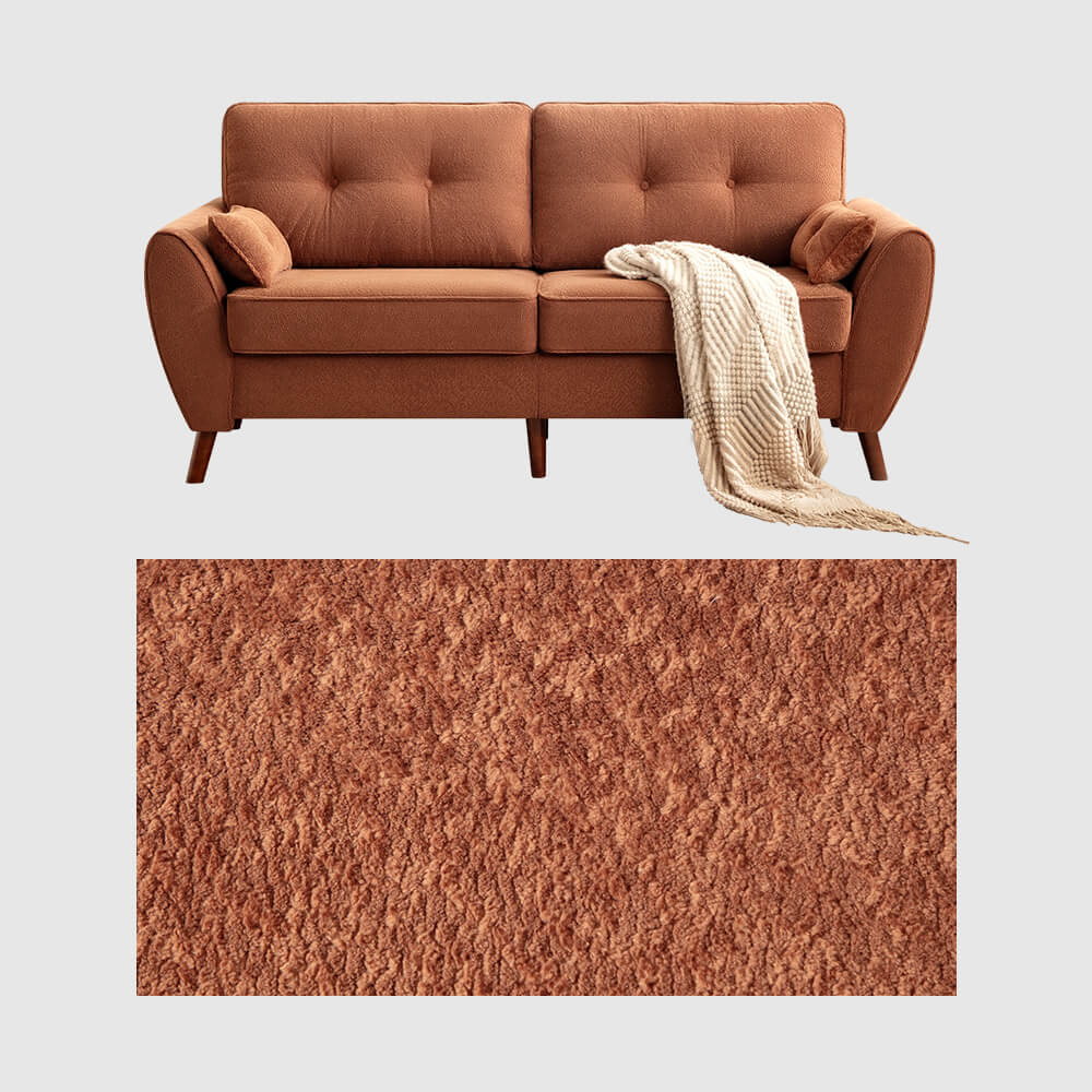 75.5" Wide Modern Loveseat Sofa with Solid Wood Legs - Image 18