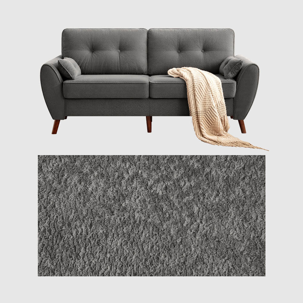 75.5" Wide Modern Loveseat Sofa with Solid Wood Legs - Image 19