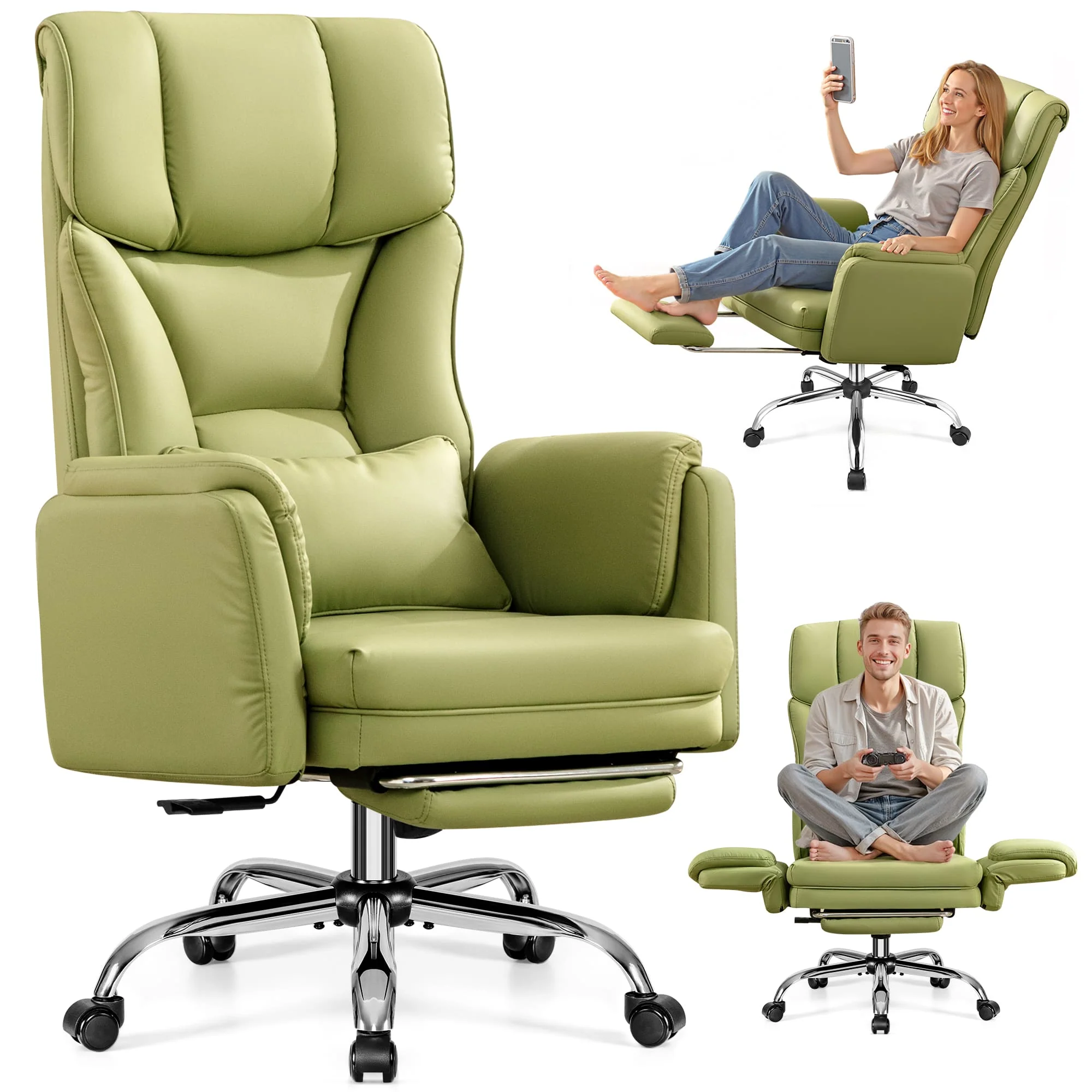Big and Tall Executive Office Chair with Ergonomic Lumbar Support 6088 - Image 10