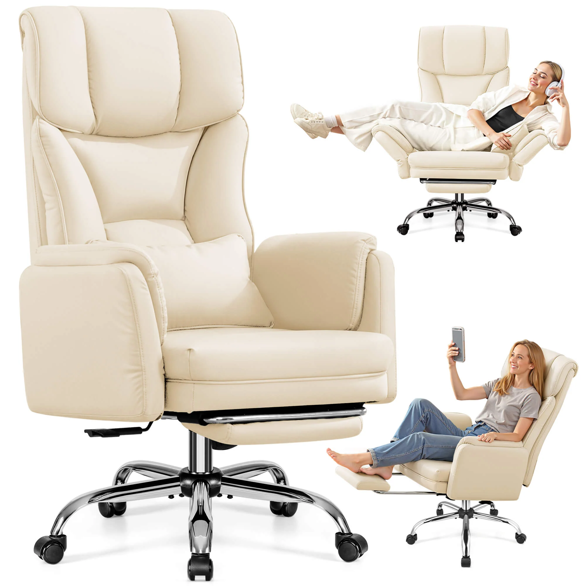 Big and Tall Executive Office Chair with Ergonomic Lumbar Support 6088 - Image 11