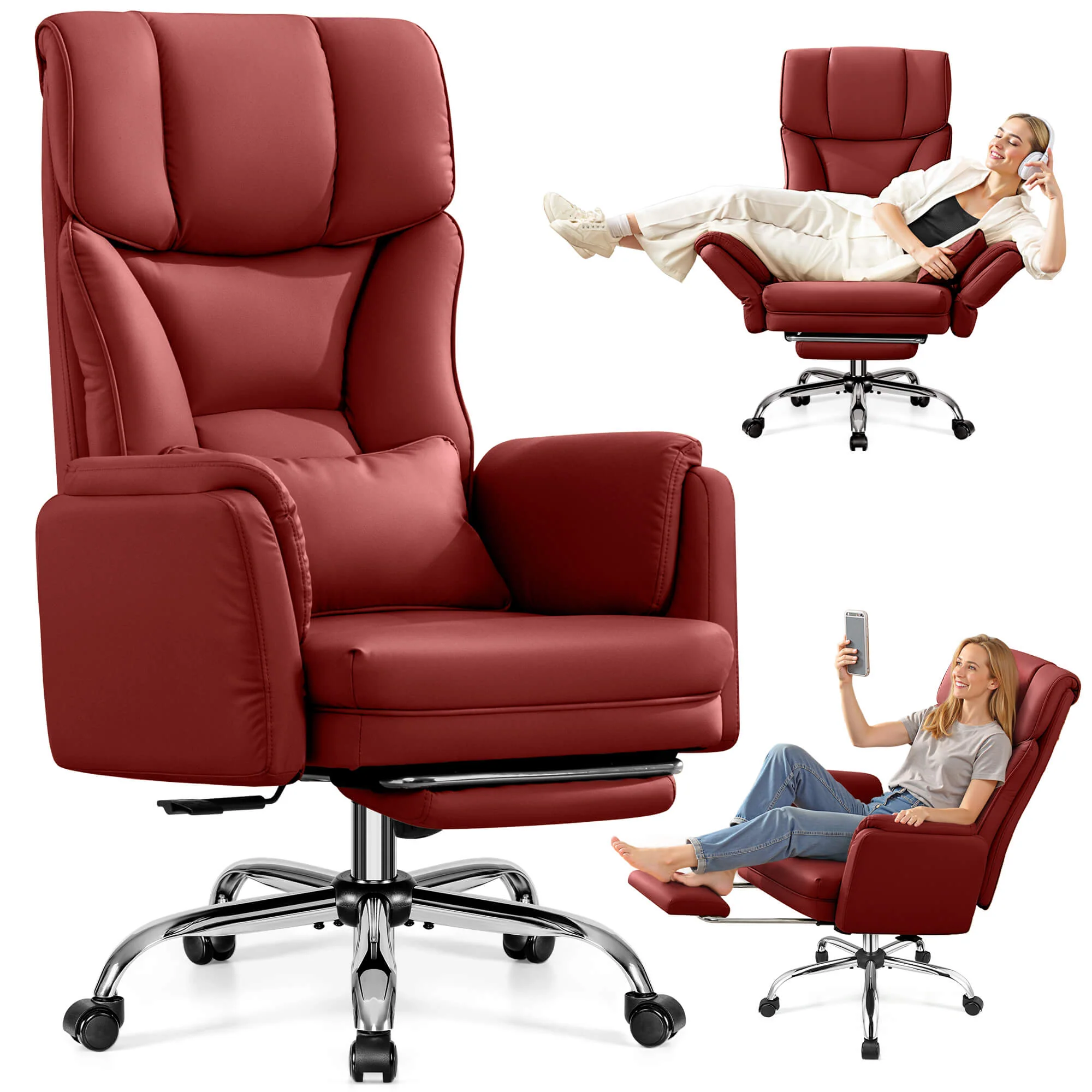 Big and Tall Executive Office Chair with Ergonomic Lumbar Support 6088 - Image 12