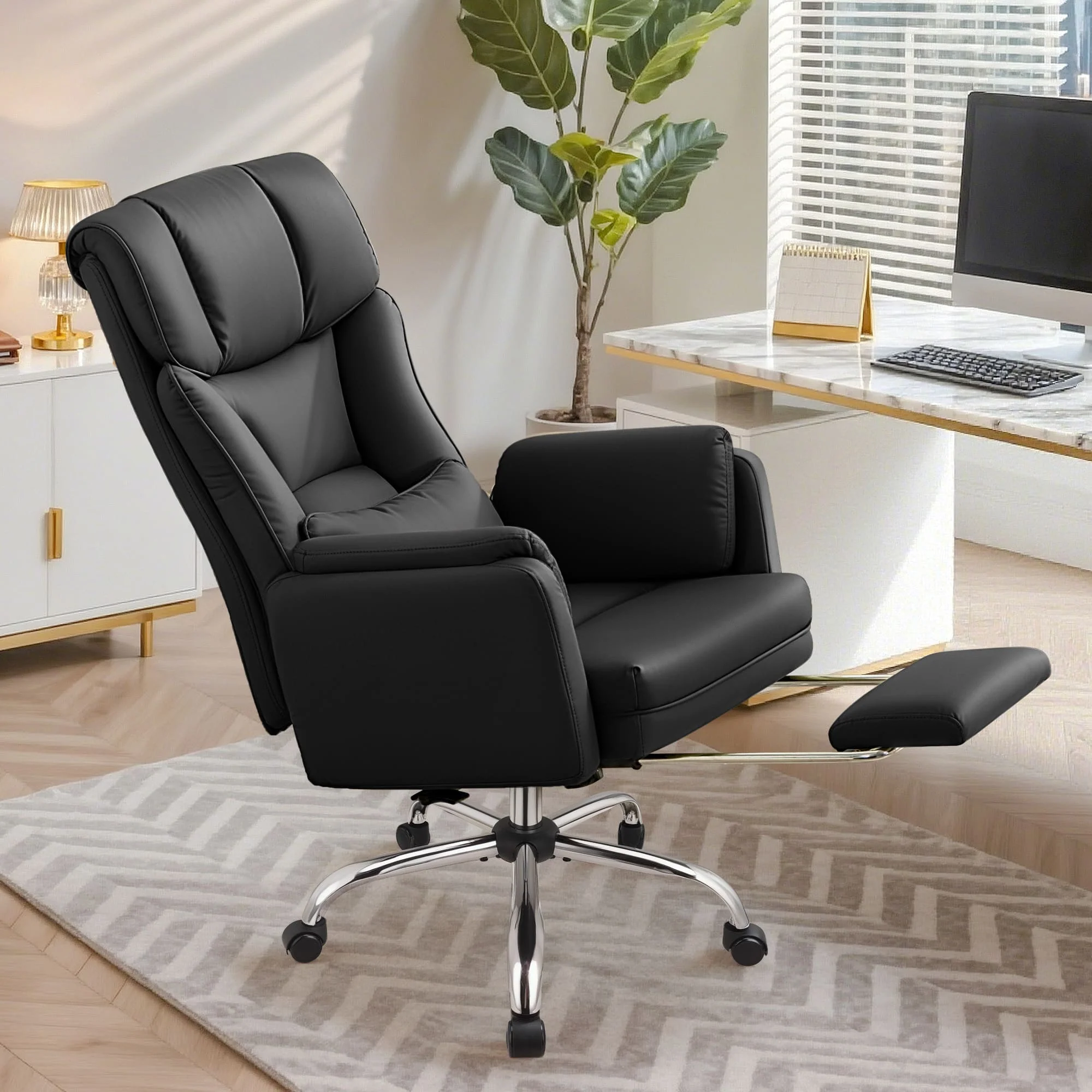 Big and Tall Executive Office Chair with Ergonomic Lumbar Support 6088 - Image 4