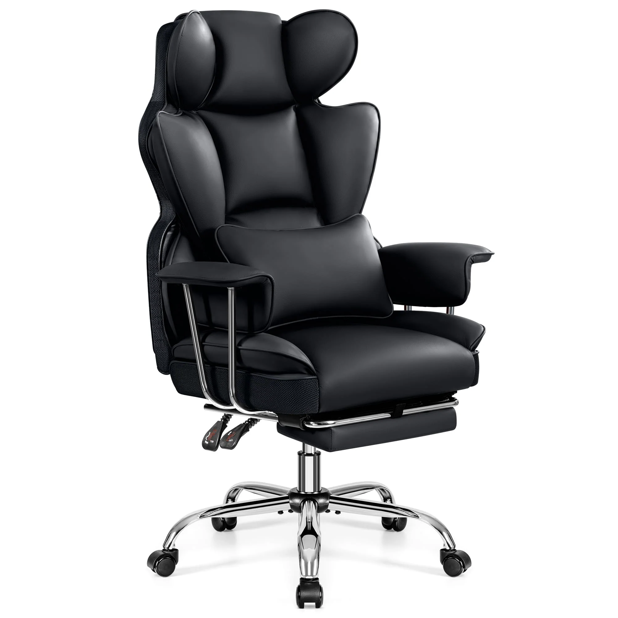 Big and Tall Leather Executive Back Support Office Chair - Image 13