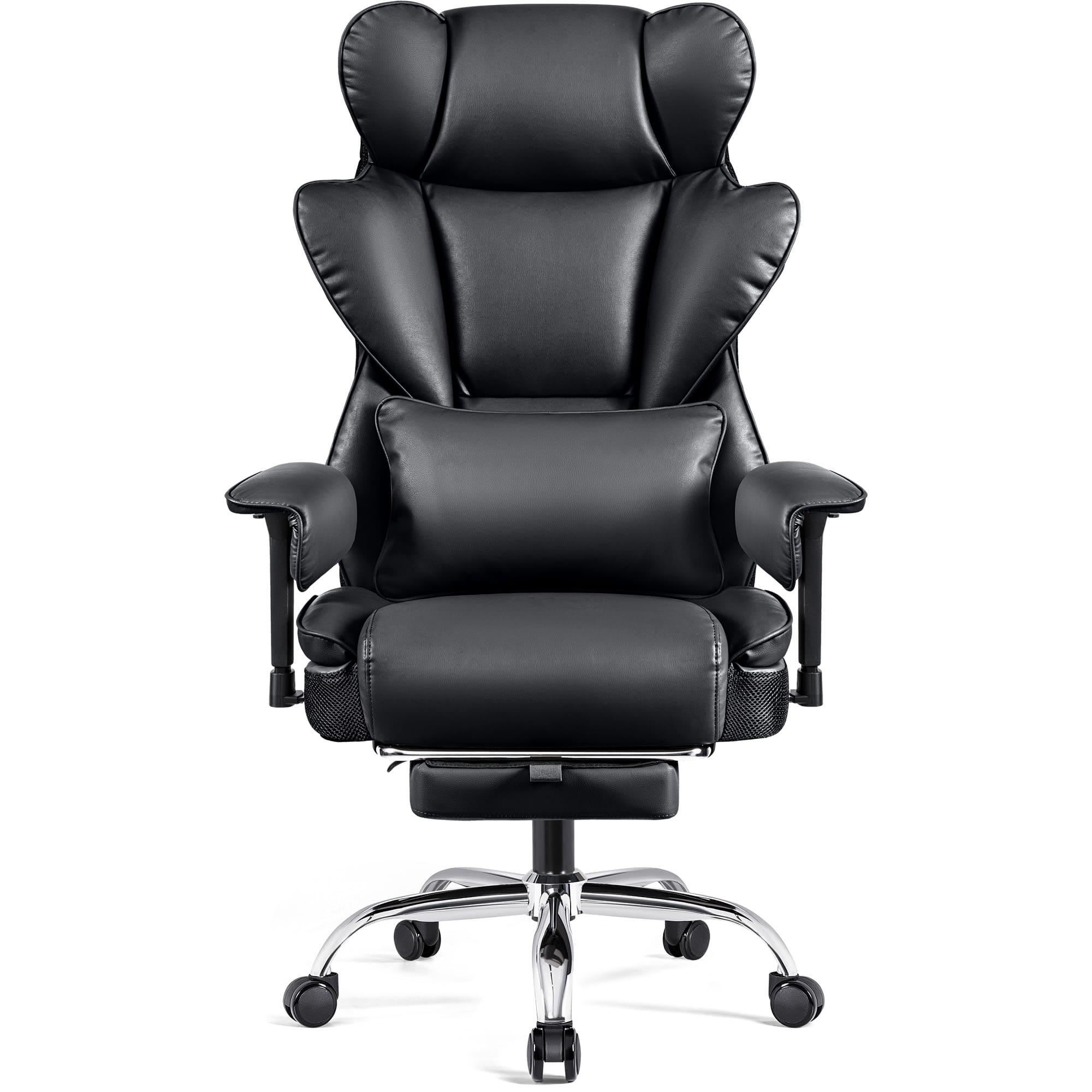 Big and Tall Leather Executive Back Support Office Chair - Image 18