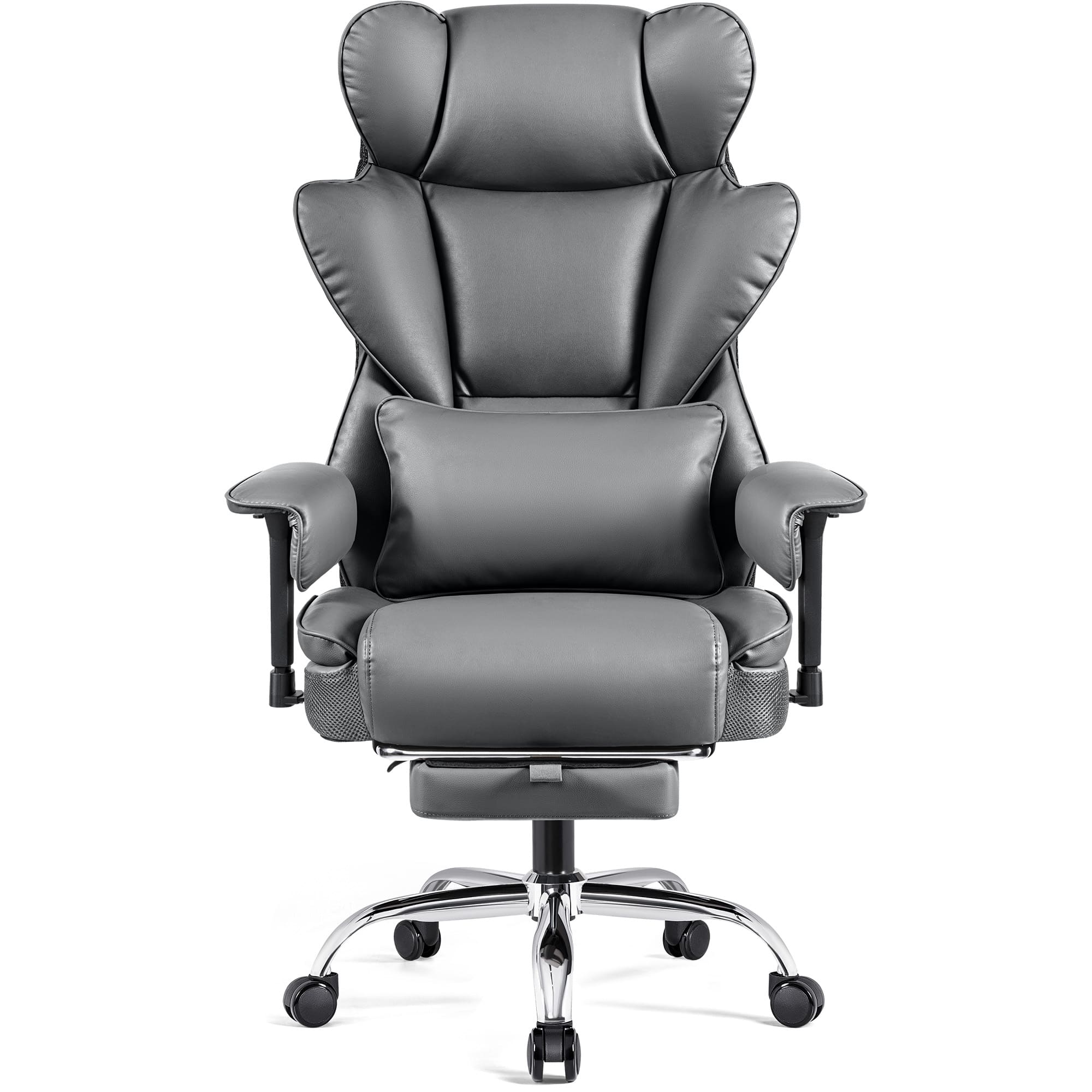 Big and Tall Leather Executive Back Support Office Chair - Image 20