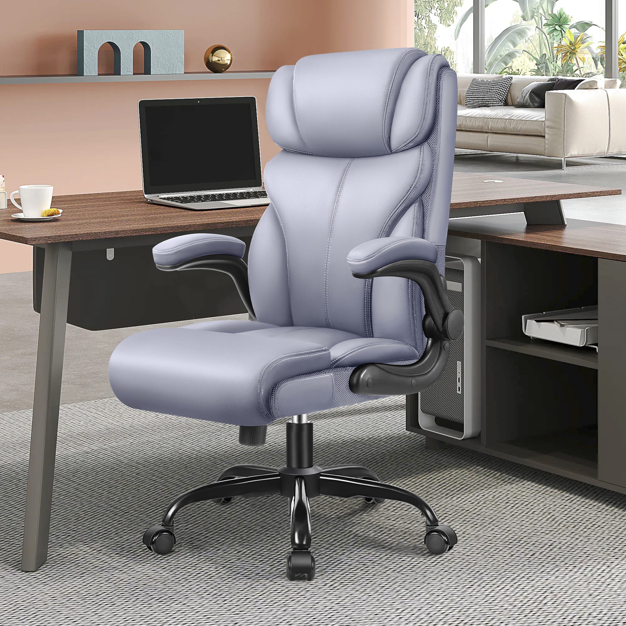 Big and Tall Leather Executive Back Support Office Chair 5066H - Image 7