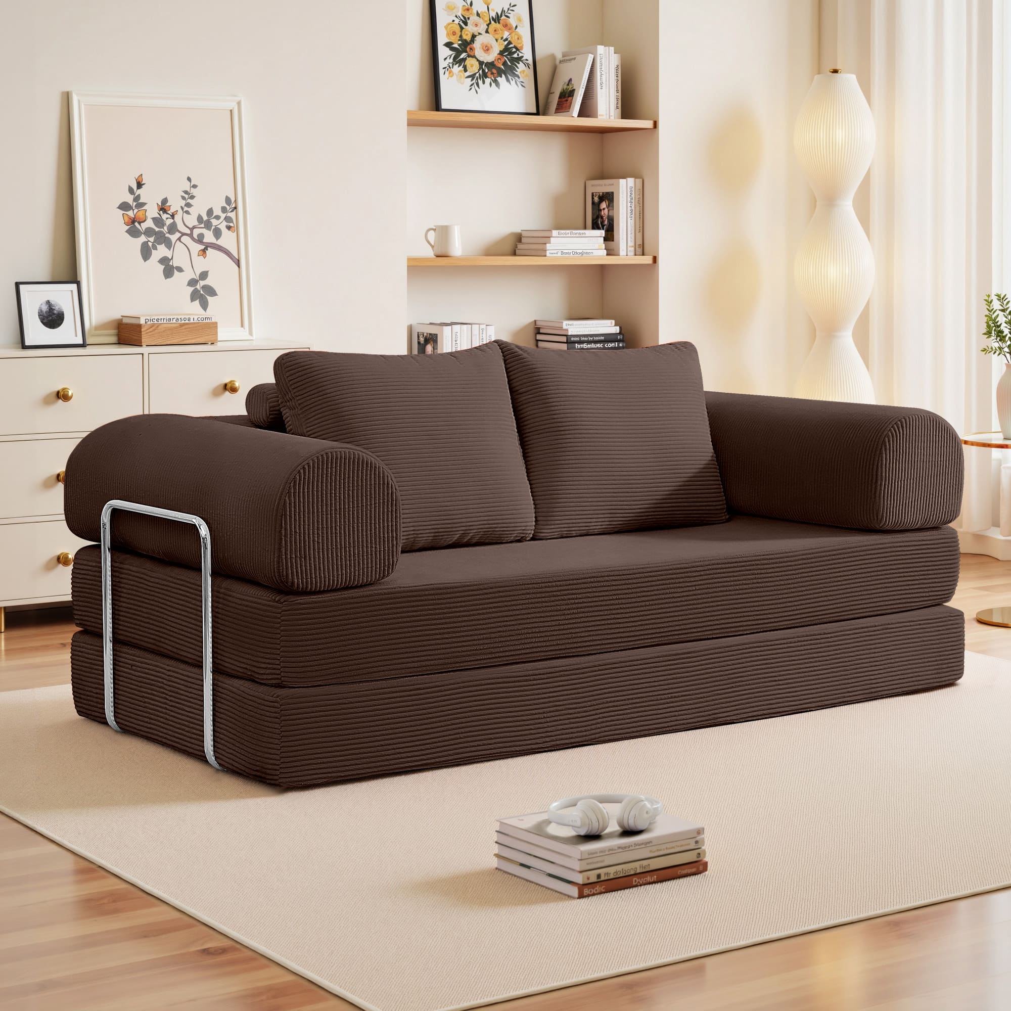 6-in-1 Combination Sponge Floor Sofa with Two Big Pillows - Image 18