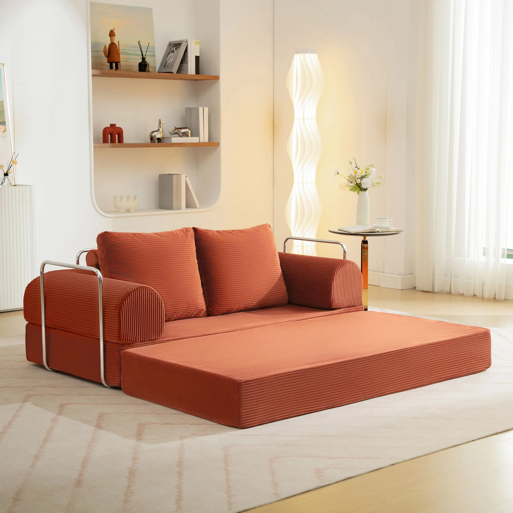 6-in-1 Combination Sponge Floor Sofa with Two Big Pillows - Image 5