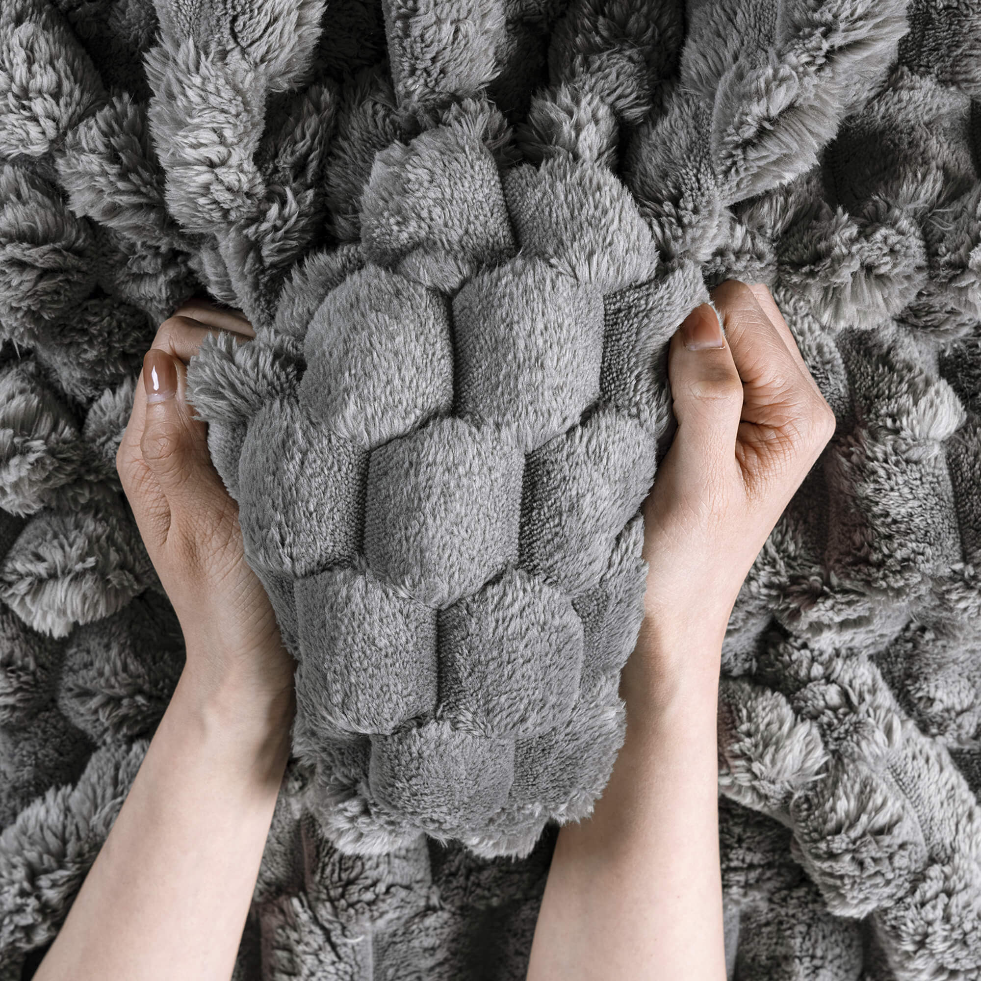 Comfy Cloud Fur Upholstered Sleeper Sofa - Image 5