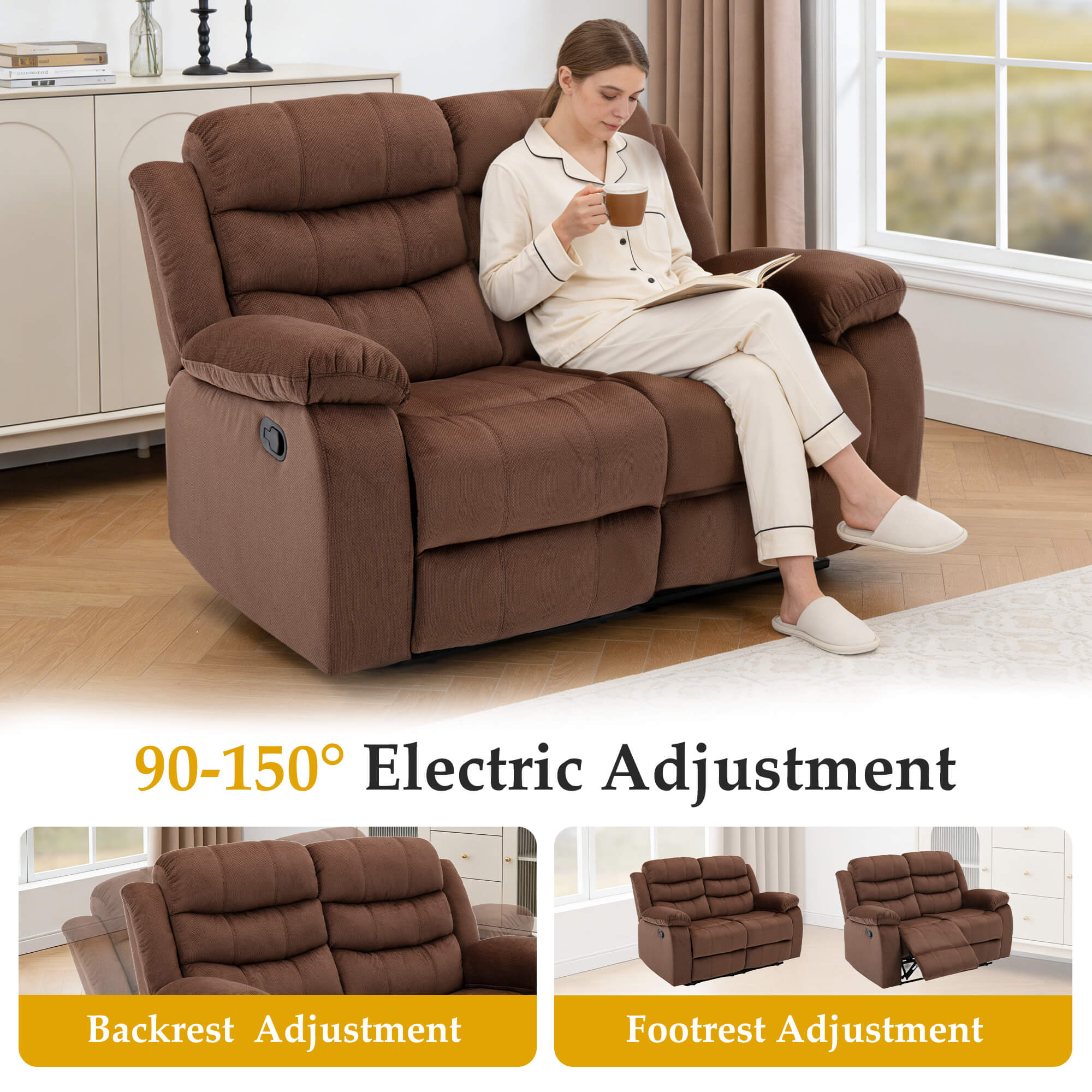 Power Reclining Loveseat with USB Port - Image 7