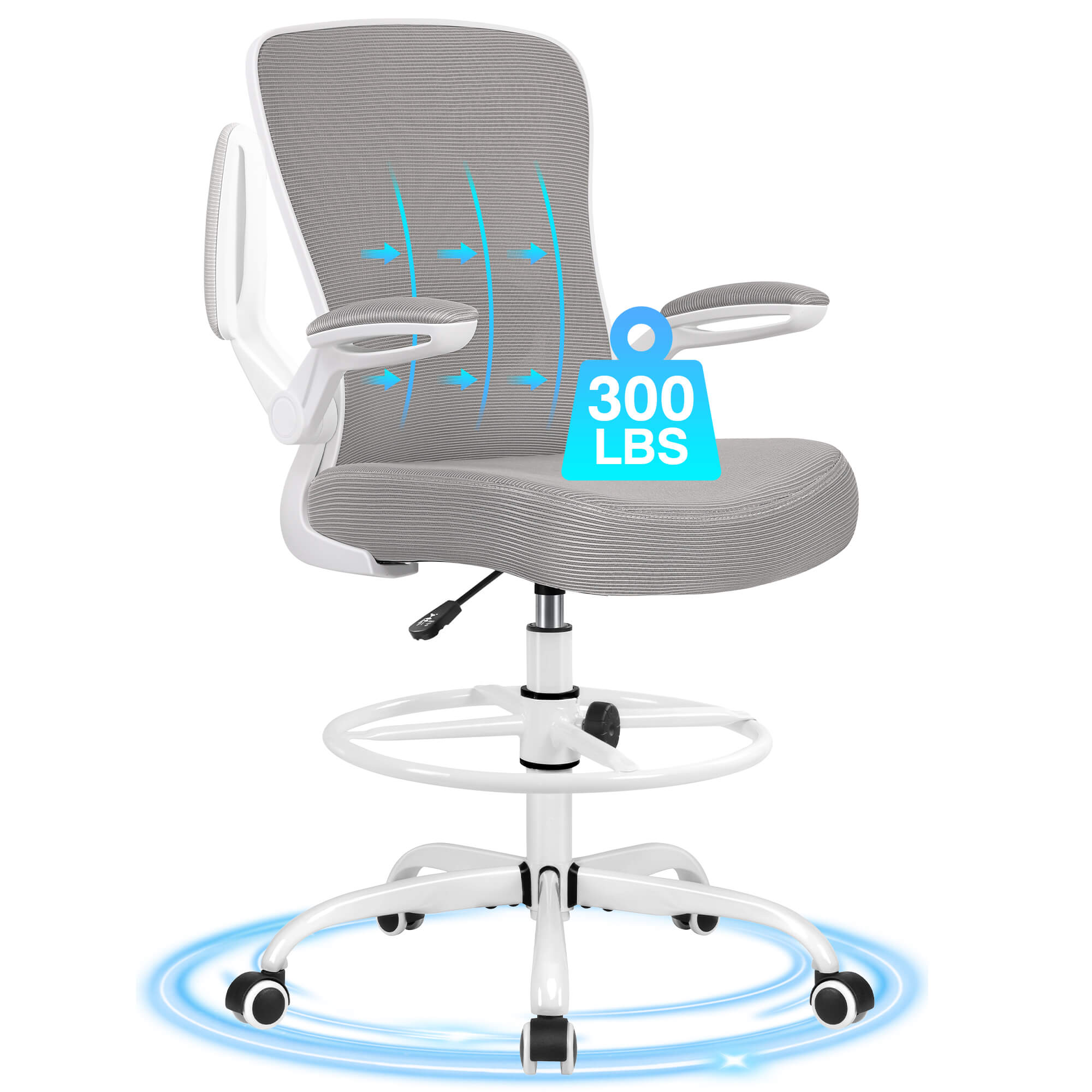 Ergonomic Drafting Chair 918W-Z - Image 10