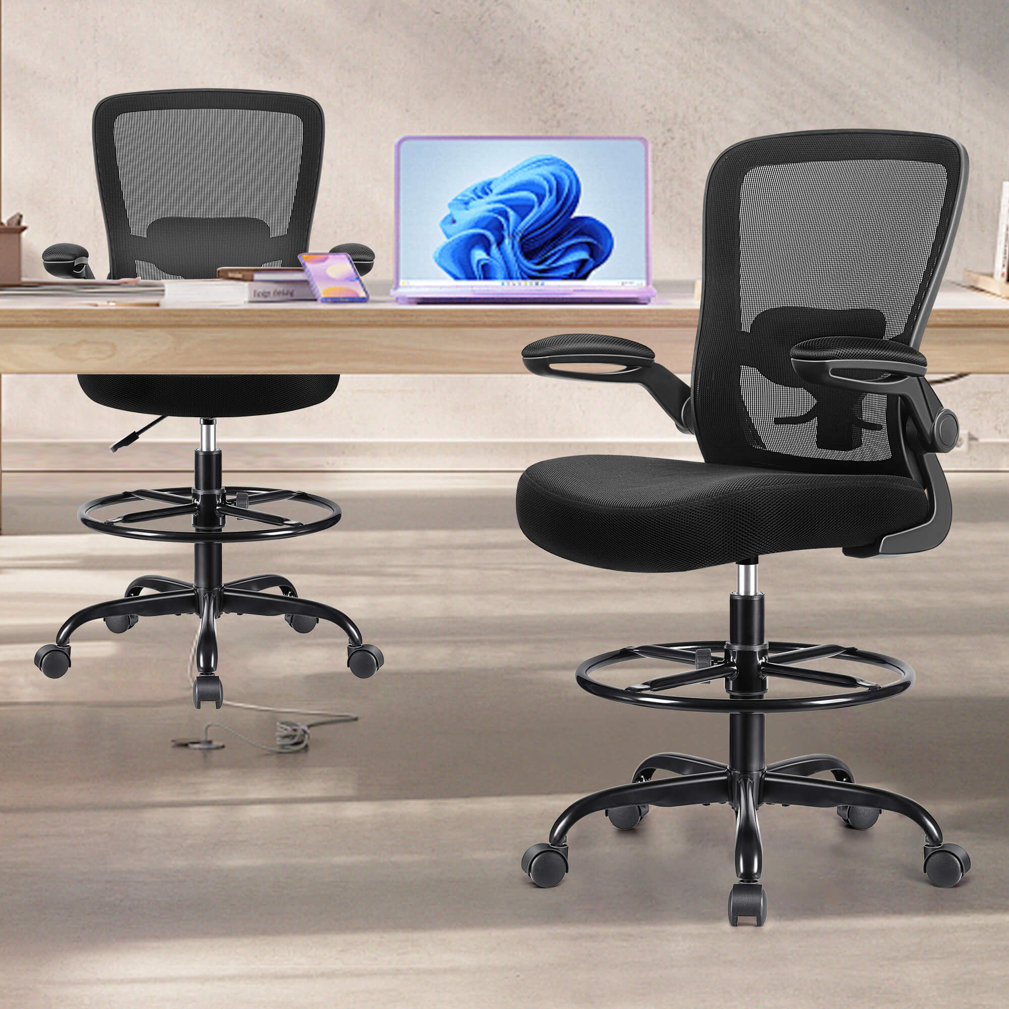 Ergonomic Drafting Chair 918W-Z - Image 3