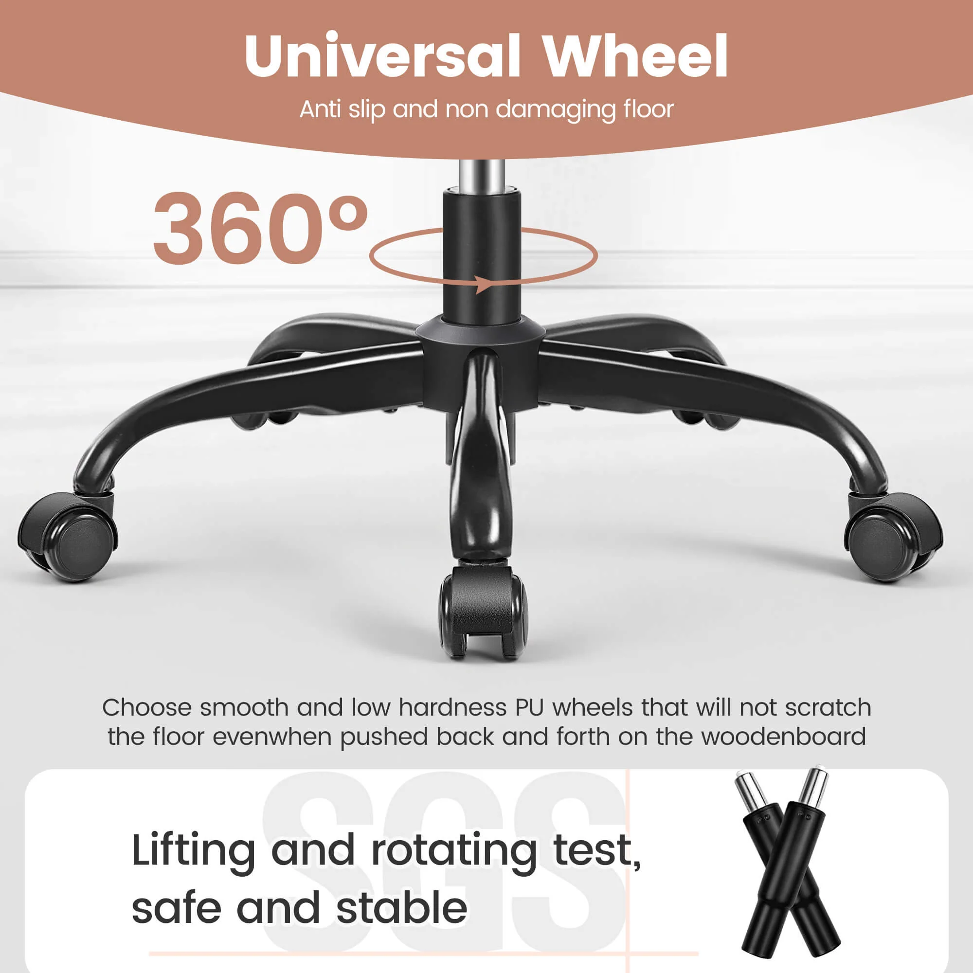 Ergonomic Executive Office Chair with Footrest & Lumbar Support SDA003 - Image 6