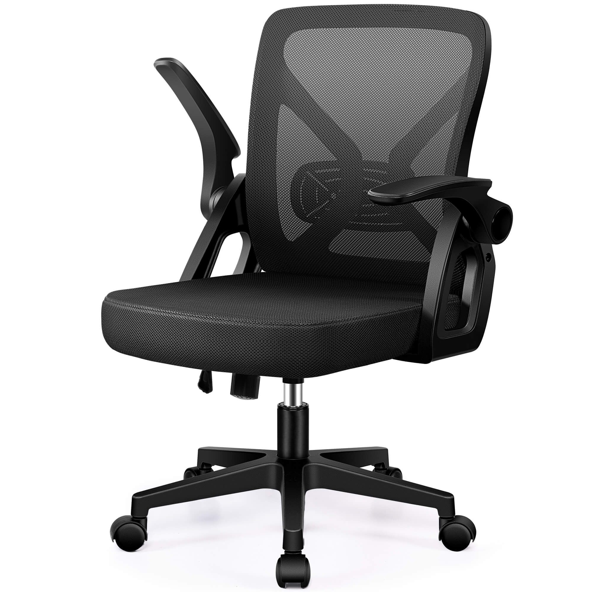 Ergonomic Office Chair with Adjustable Lumbar Support Flip-up Armrests 24-3 - Image 12