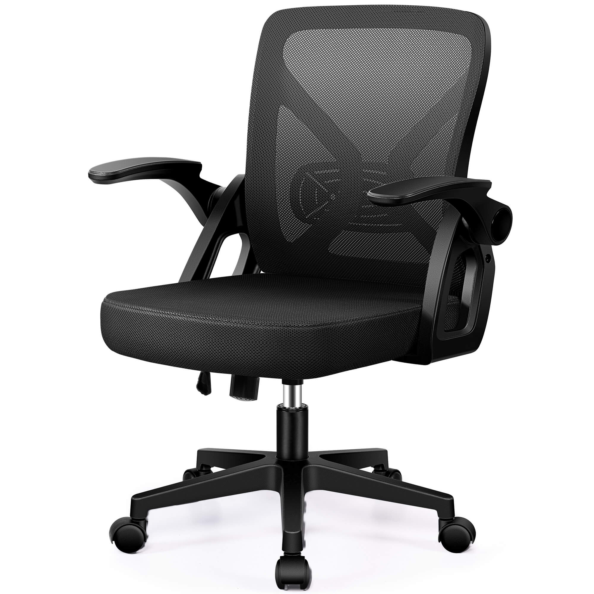 Ergonomic Office Chair with Adjustable Lumbar Support Flip-up Armrests 24-3 - Image 13