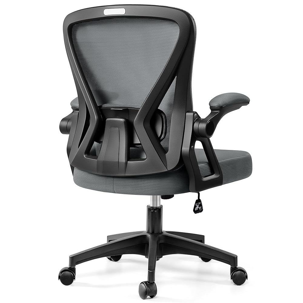 Ergonomic Office Chair with Adjustable Lumbar Support Flip-up Armrests 24-3 - Image 14