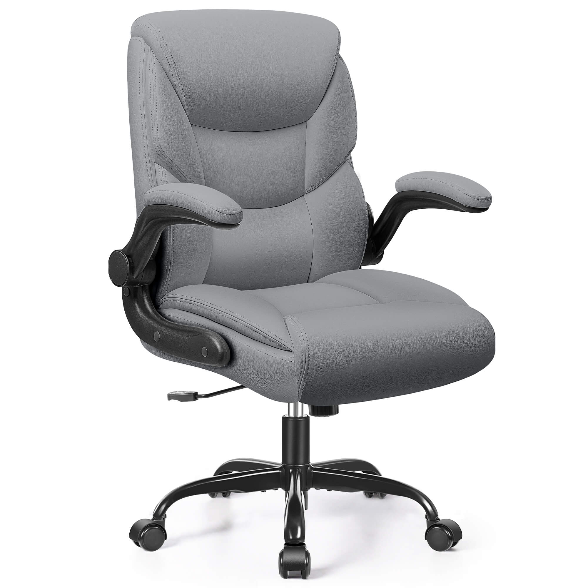 Ergonomic PU Office Chair with Flip-Up Arms & Adjustable Height MP260 - Image 10