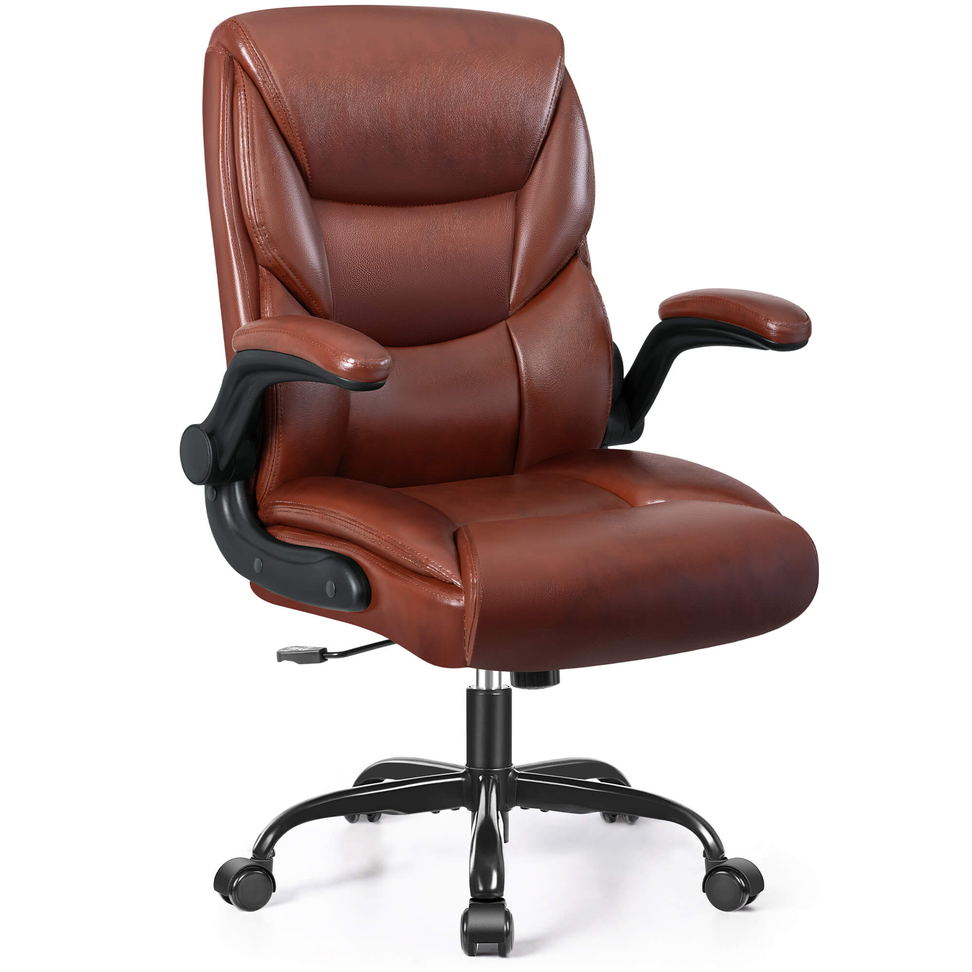 Ergonomic PU Office Chair with Flip-Up Arms & Adjustable Height MP260 - Image 12