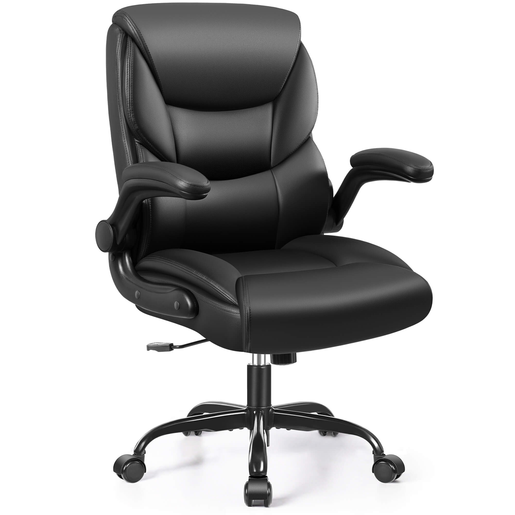 Ergonomic PU Office Chair with Flip-Up Arms & Adjustable Height MP260 - Image 5