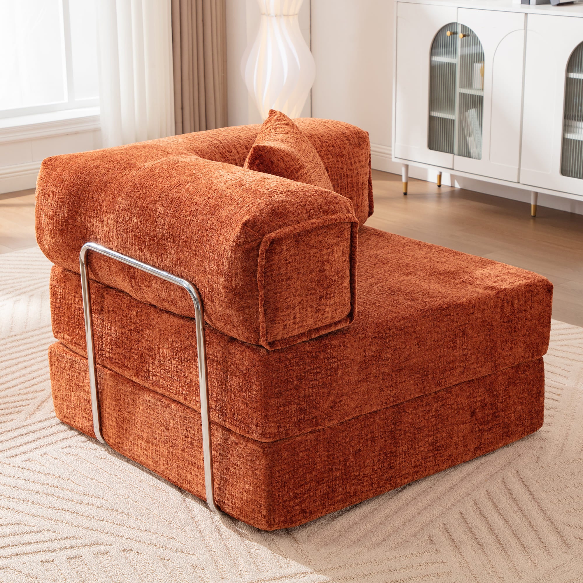 L-Shaped 106.3" W Modular Sectional Sofa Couch - Image 10