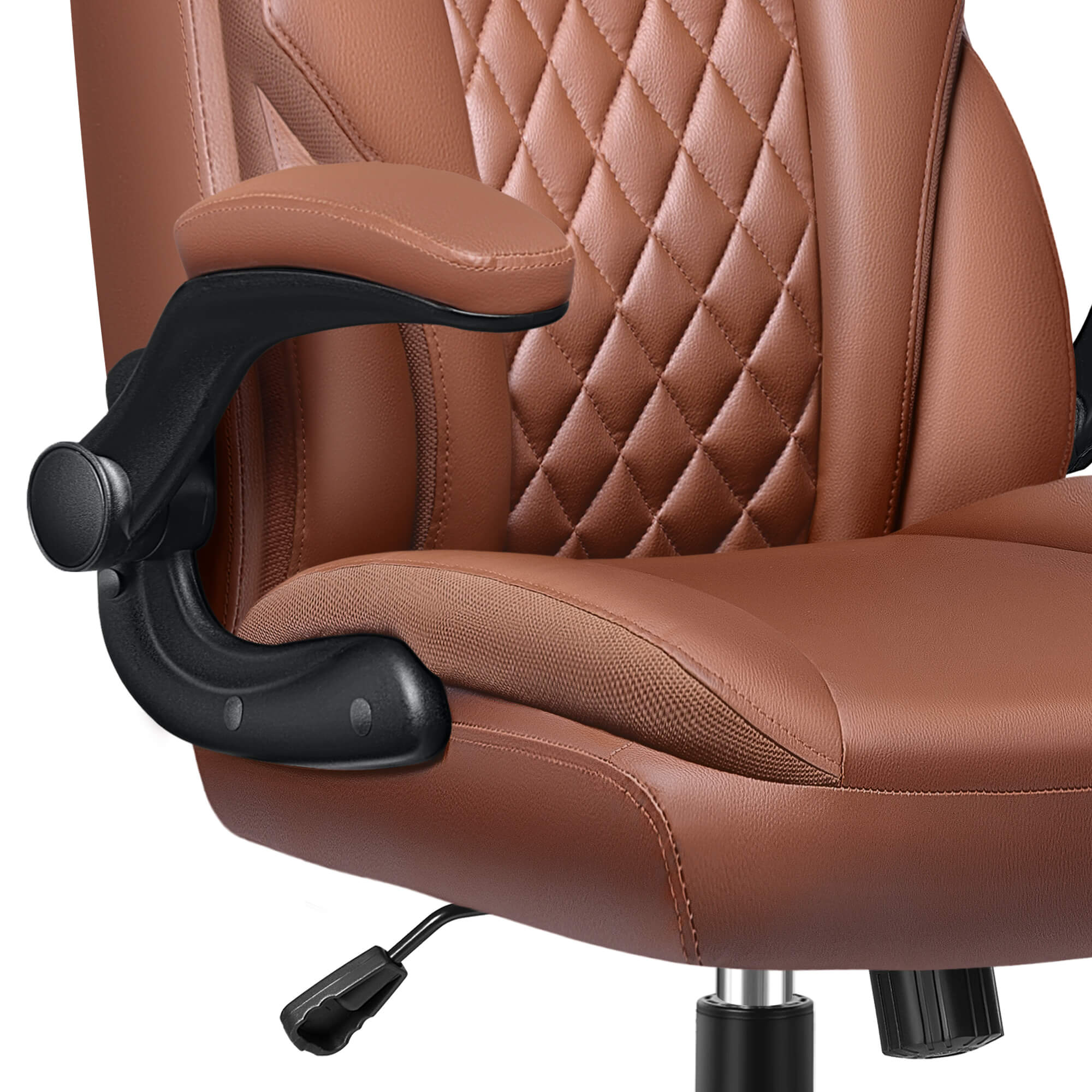 Mid-Back Leather Ergonomic Executive Office Chair with Lumbar Support 688 - Image 11