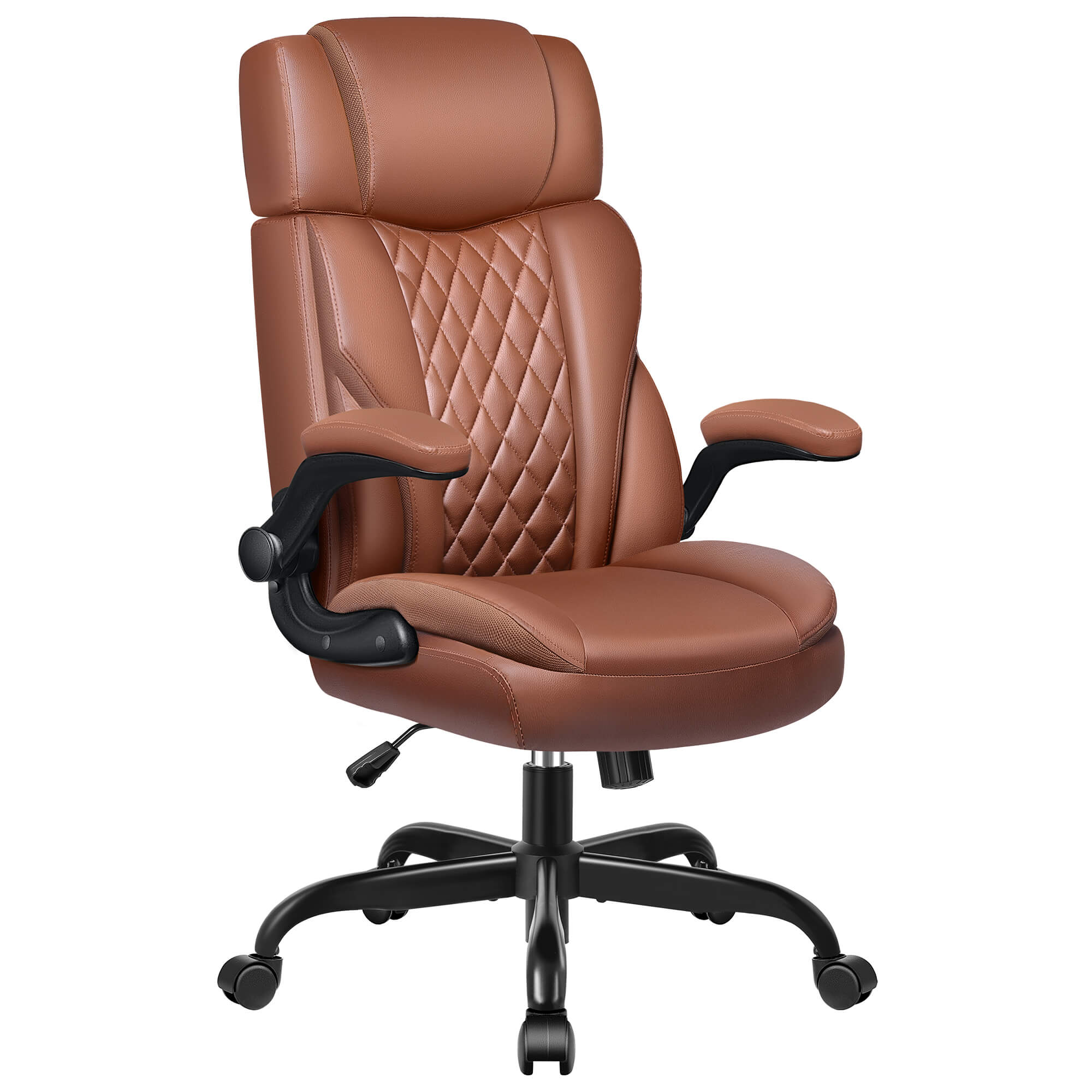 Mid-Back Leather Ergonomic Executive Office Chair with Lumbar Support 688 - Image 12