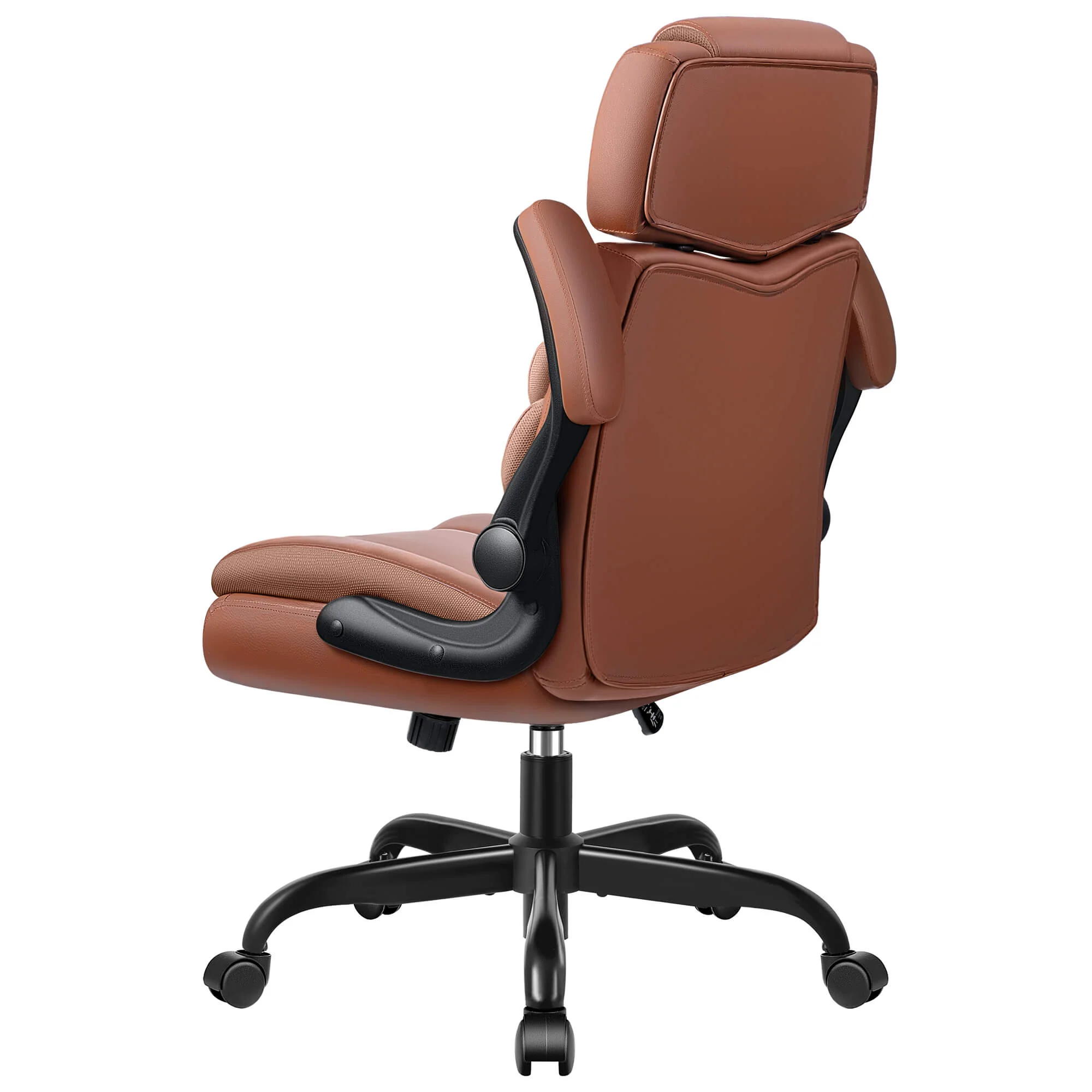 Mid-Back Leather Ergonomic Executive Office Chair with Lumbar Support 688 - Image 13