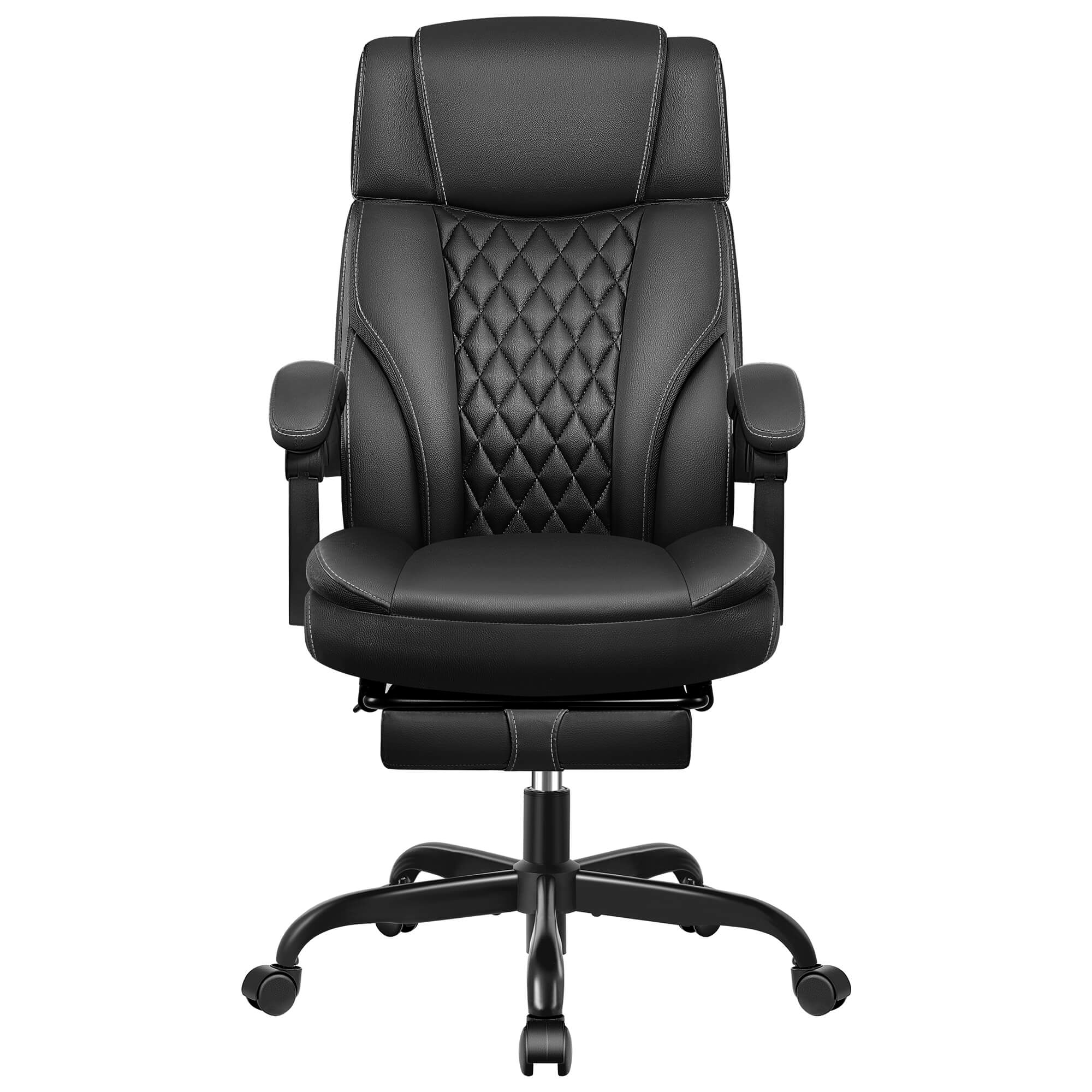 Mid-Back Leather Ergonomic Executive Office Chair with Lumbar Support 688 - Image 19