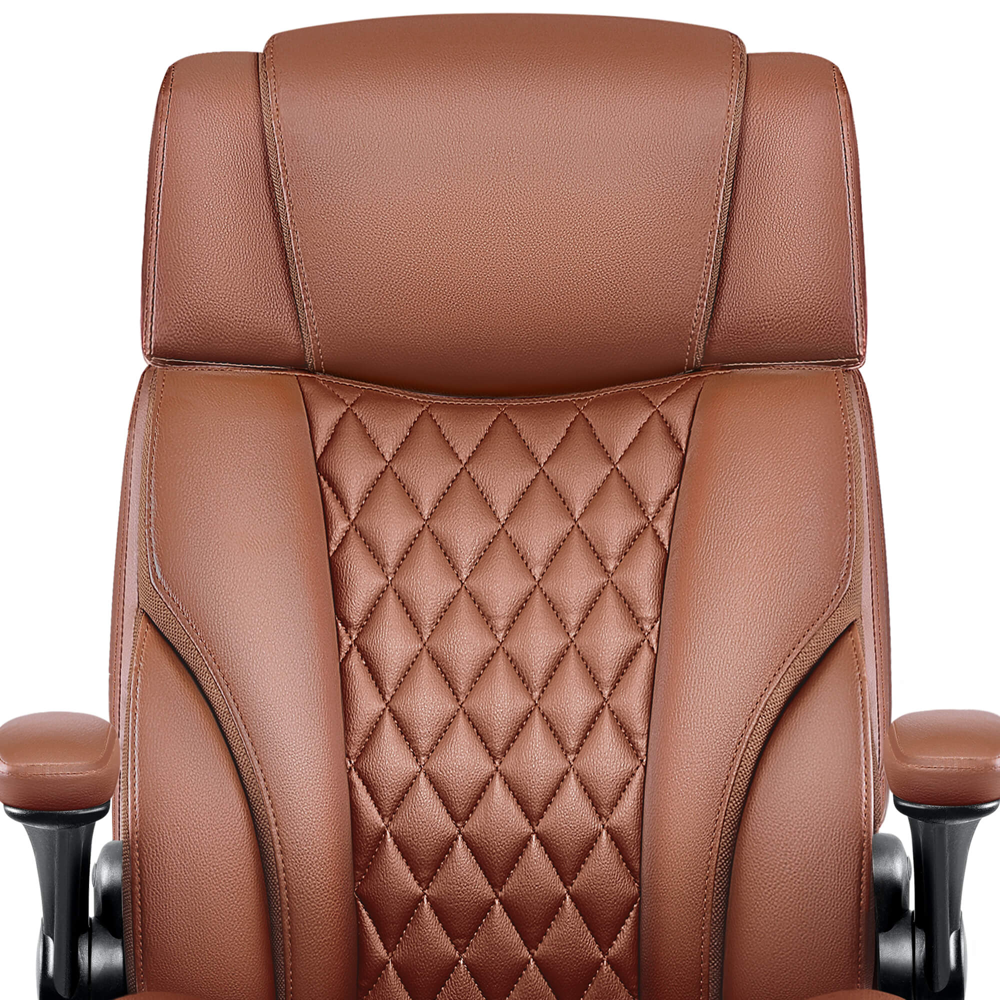 Mid-Back Leather Ergonomic Executive Office Chair with Lumbar Support 688 - Image 9