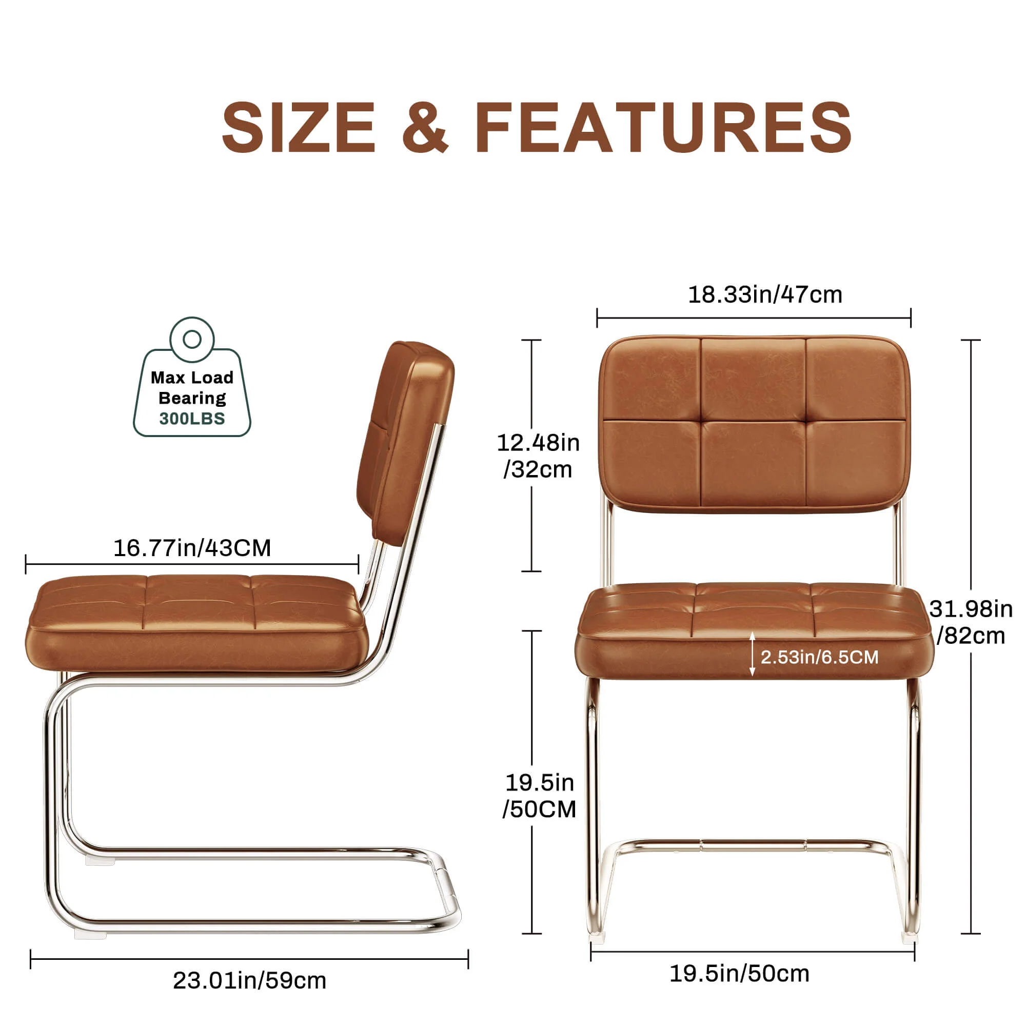 Modern Dining Chairs Set of 2 - Image 5