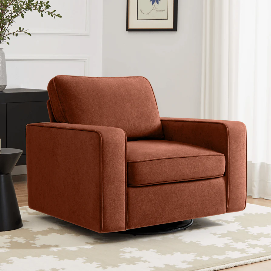 Modern Swivel Rotating Barrel Sofa Chair - Image 4