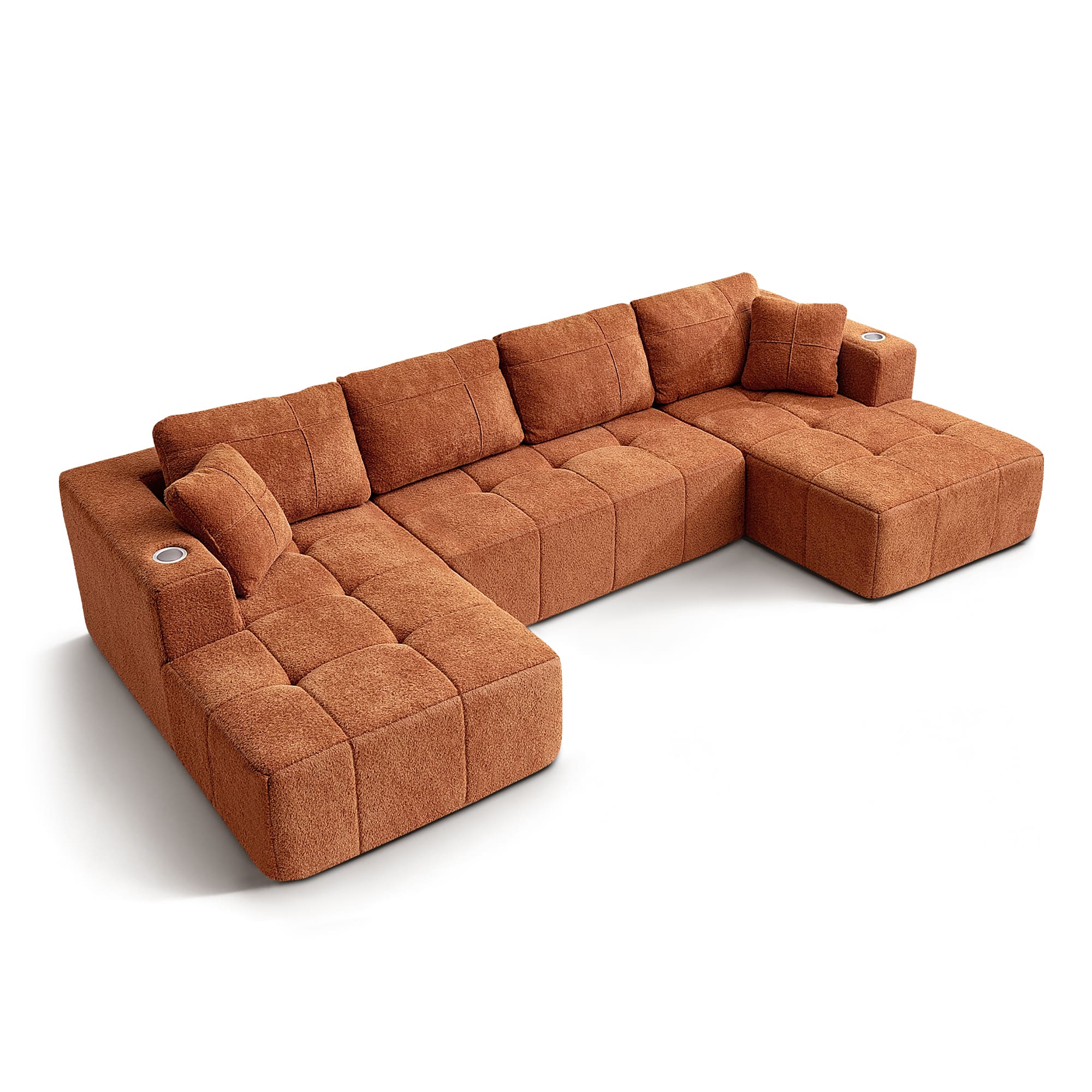 Modular Oversized U-Shaped Deep Seating Sectional Sofa - Image 11