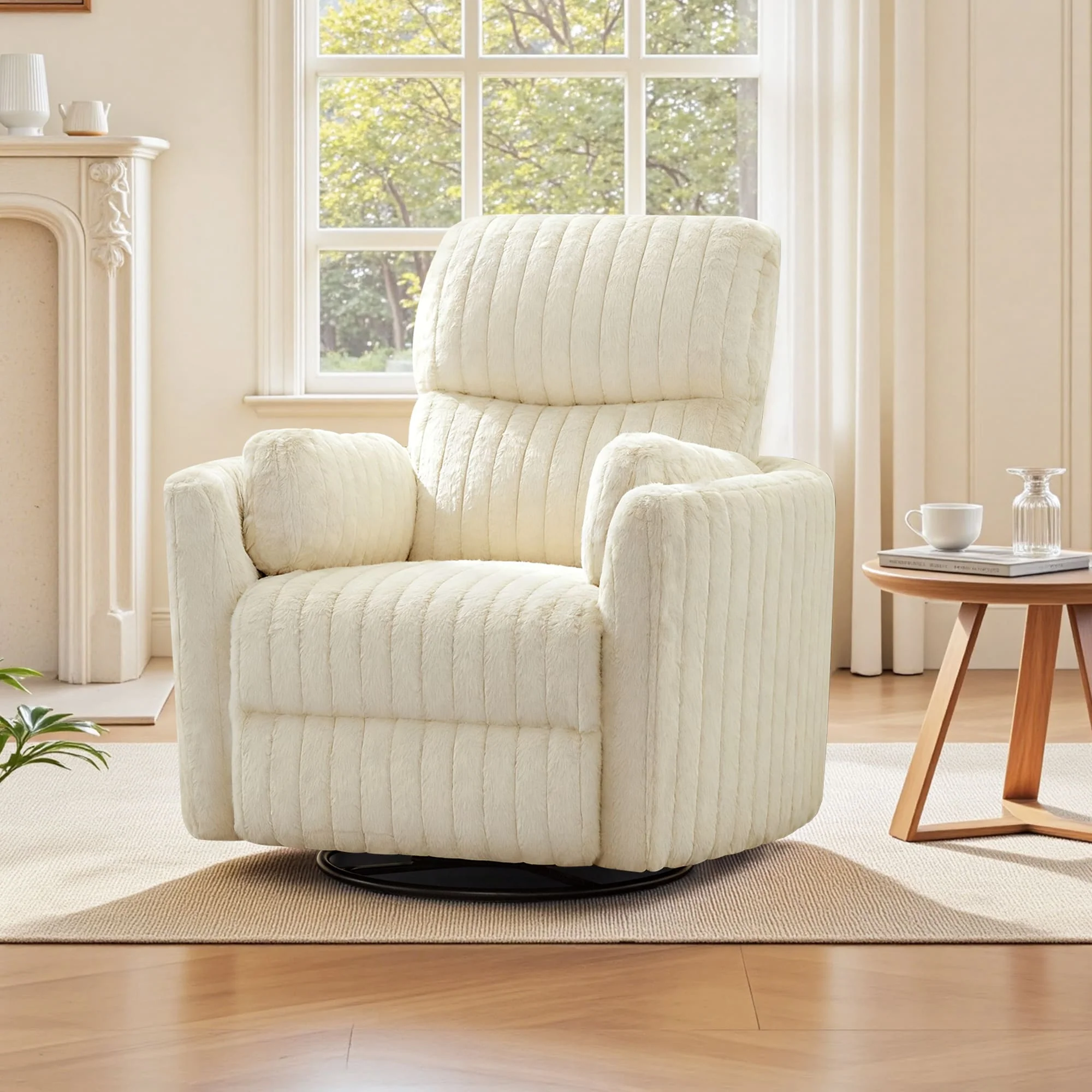 Nursery Power Glider Recliner Chair with USB Ports and Footrest - Image 14