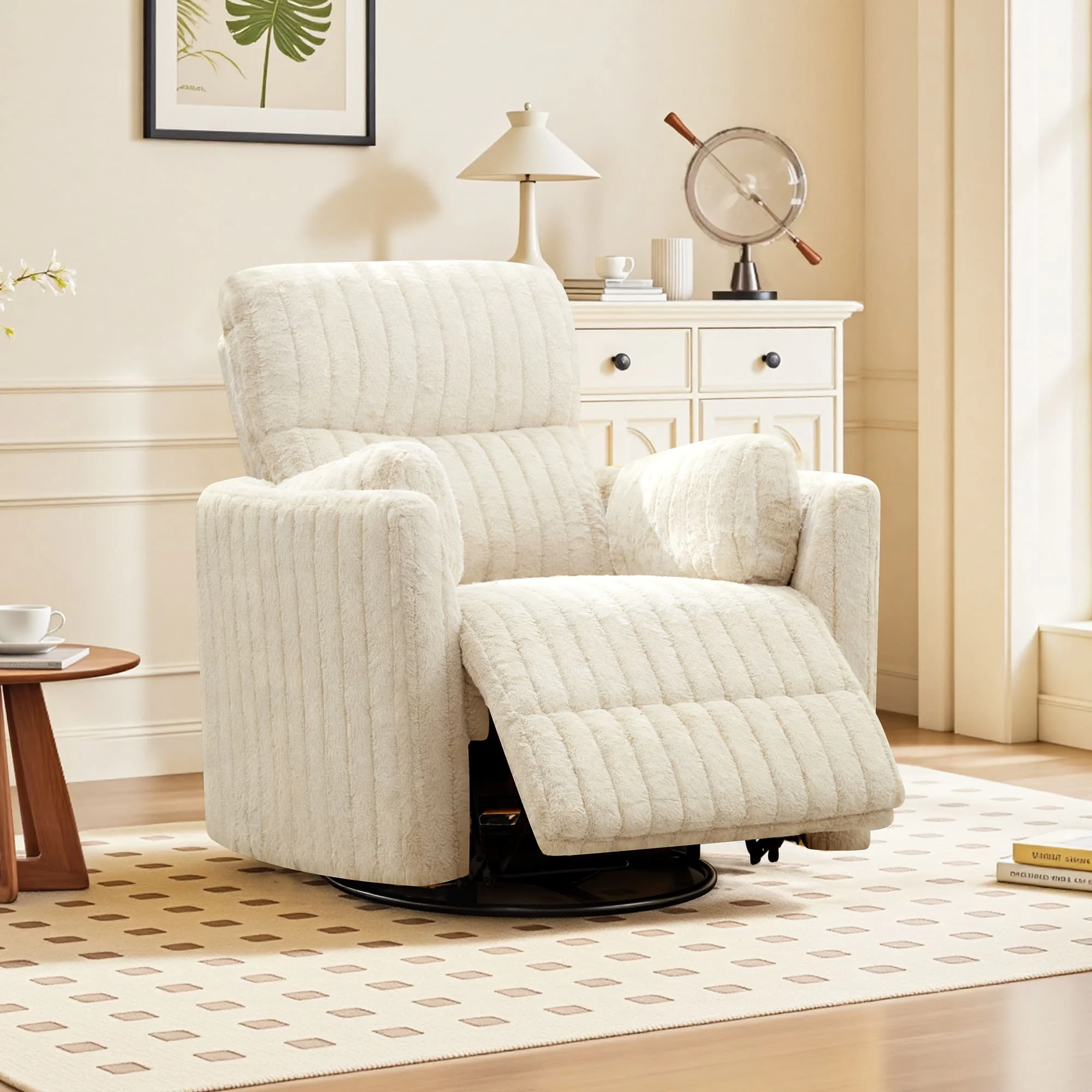 Nursery Power Glider Recliner Chair with USB Ports and Footrest - Image 7