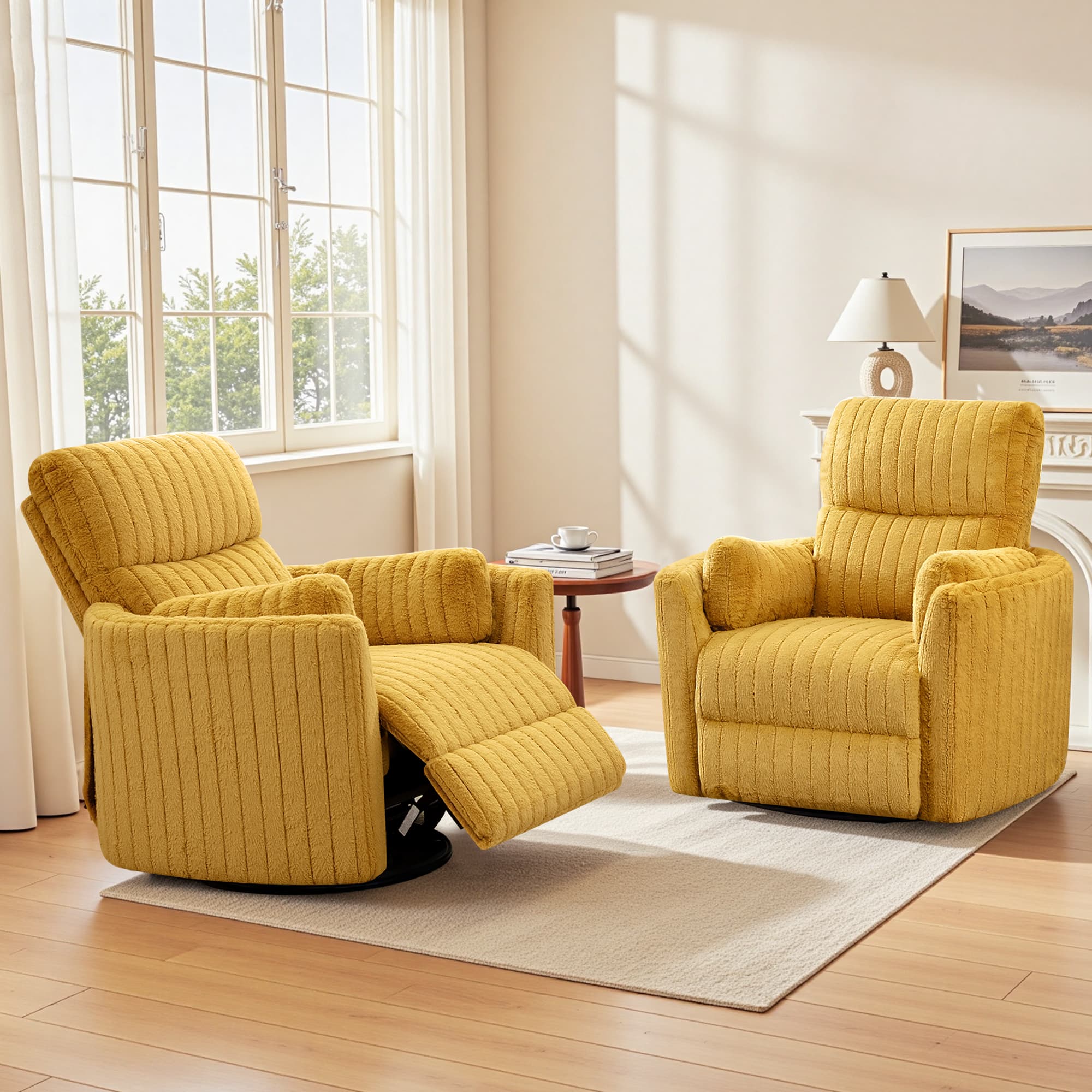 Nursery Power Glider Recliner Chair with USB Ports and Footrest - Image 8