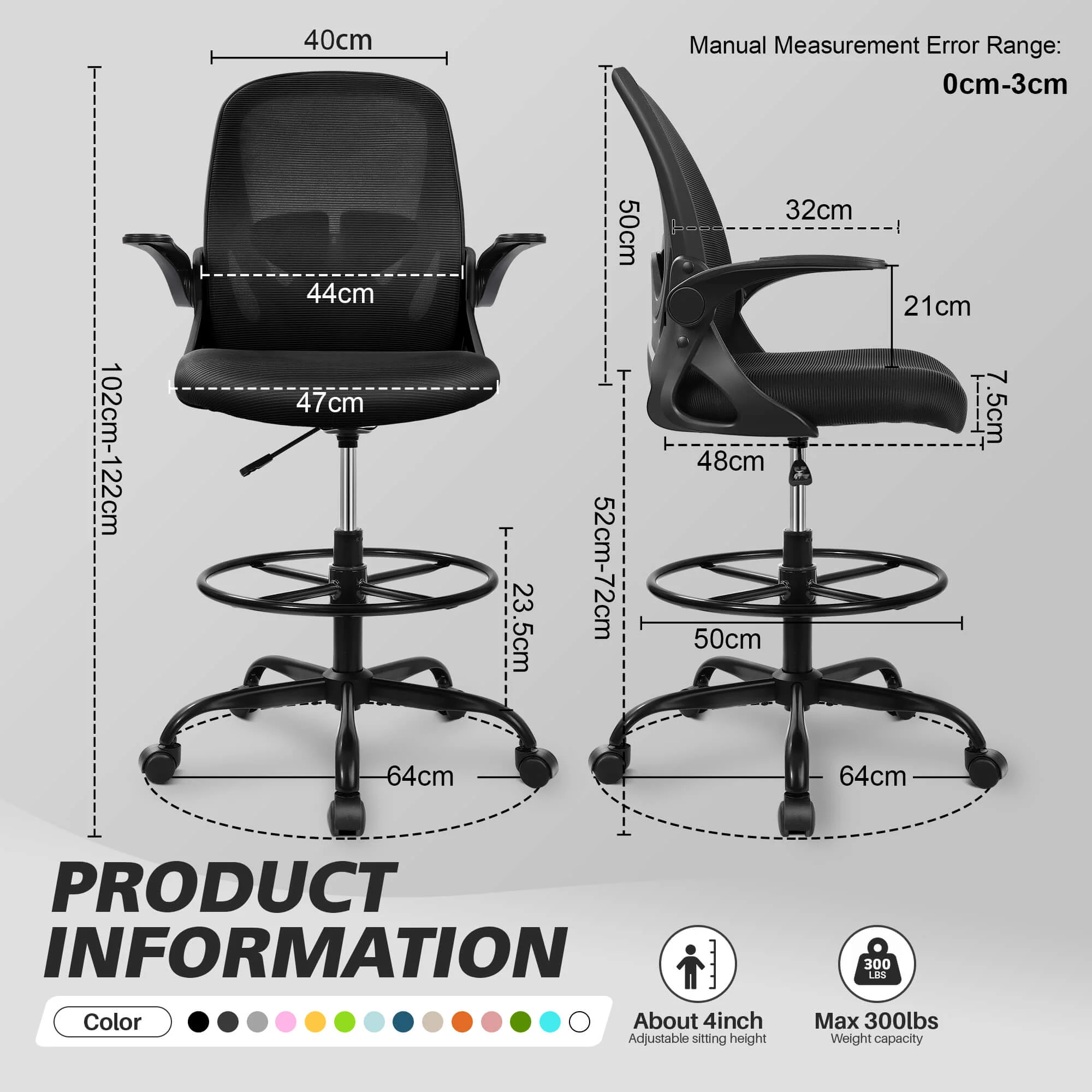 Primy Ergonomic Drafting Chair 934-Z - Image 8