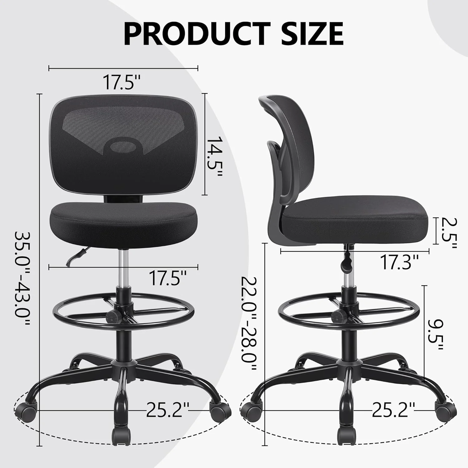 Primy Desk Drafting Chair 777-Z - Image 3