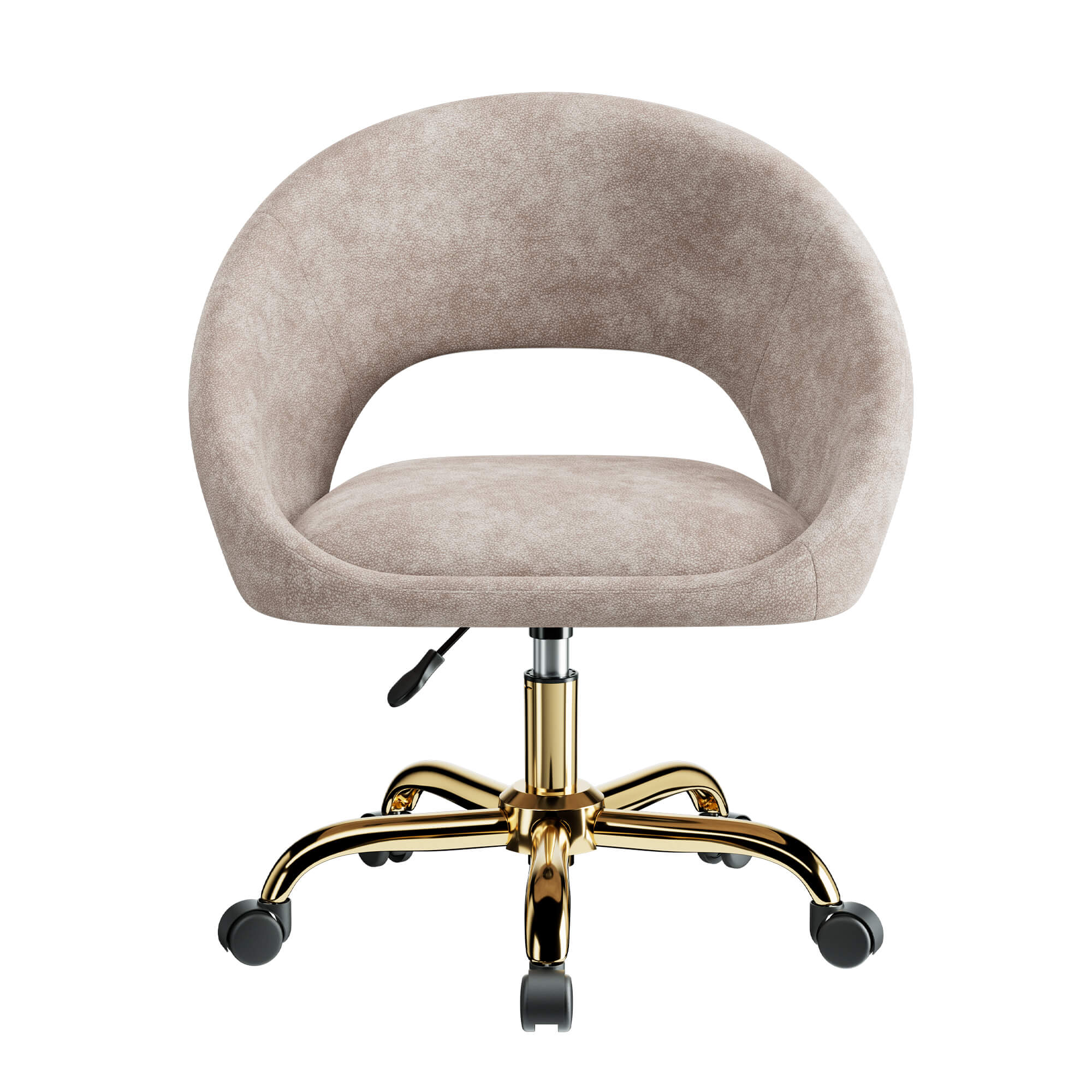 Upholstered Adjustable Swivel Chair with Wheel Base - Image 6