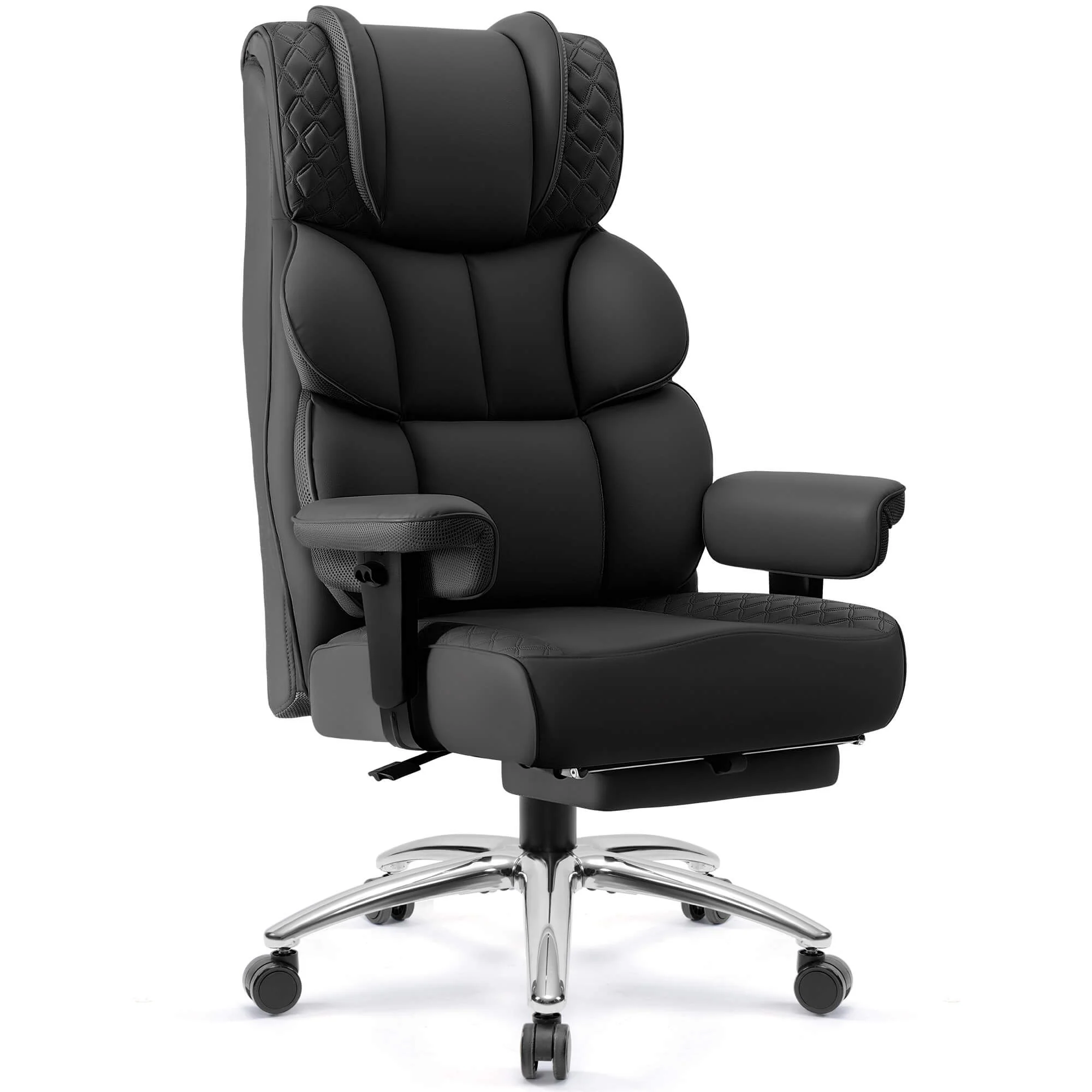 Widened Big and Tall Leather Executive Back Support Office Chair 309 - Image 9