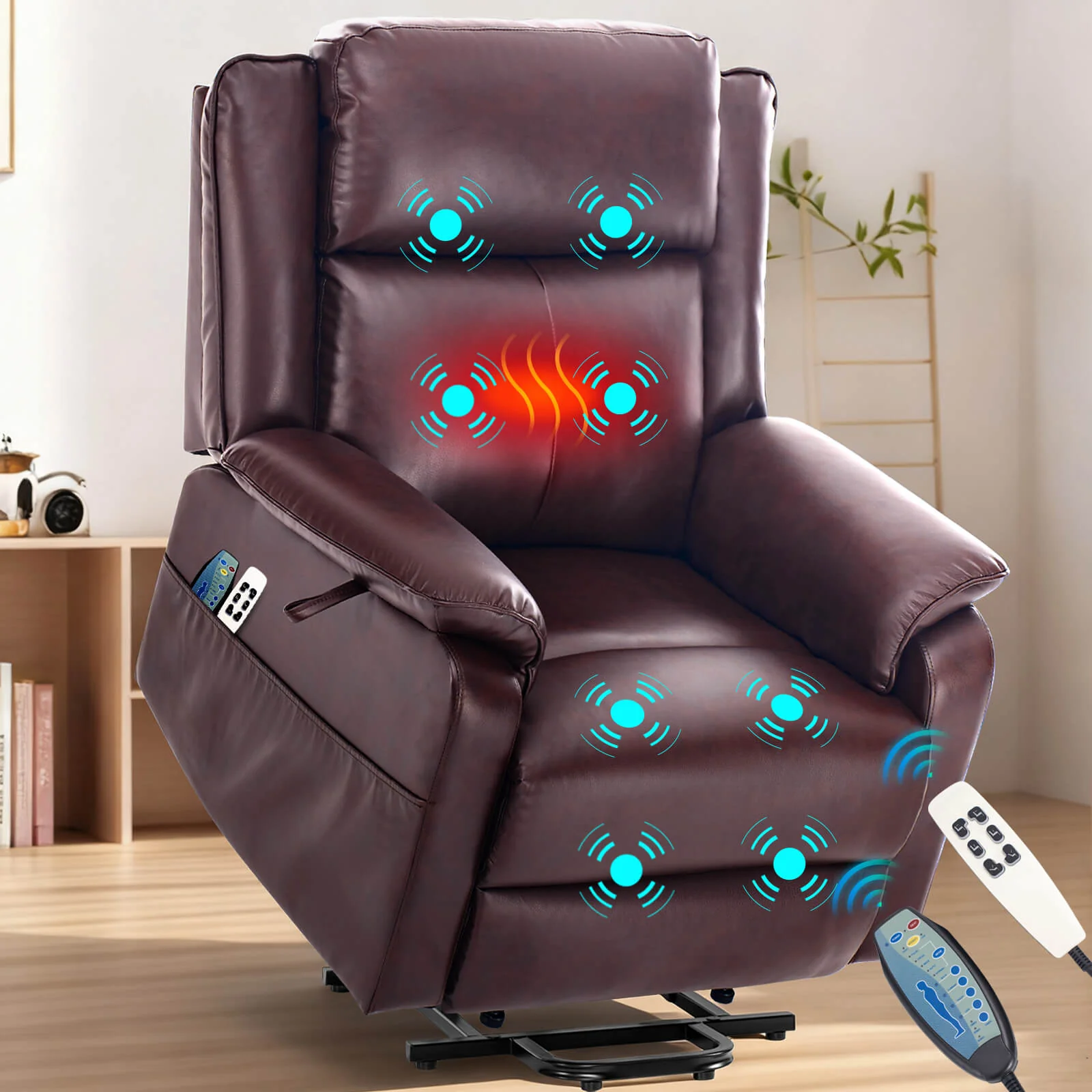Zero Gravity Infinite Position Power Lift Recliner Chair W/ Massage and Heating - Image 3