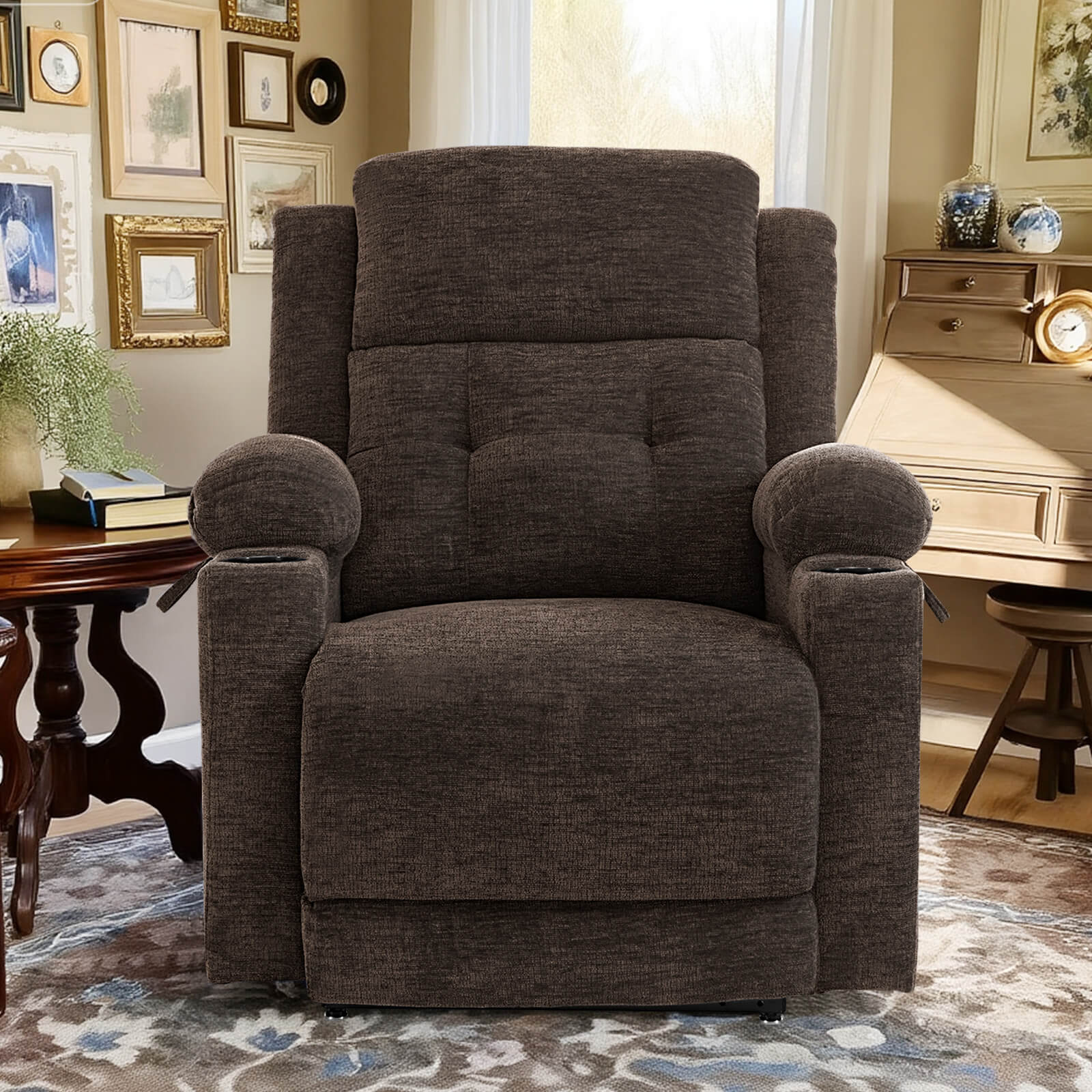 Zero Gravity Infinite Position Power Lift Recliner Chair W/ Massage and Heating - Image 7