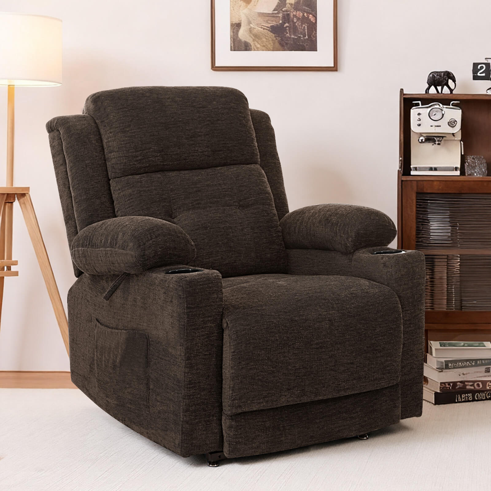 Zero Gravity Infinite Position Power Lift Recliner Chair W/ Massage and Heating - Image 8